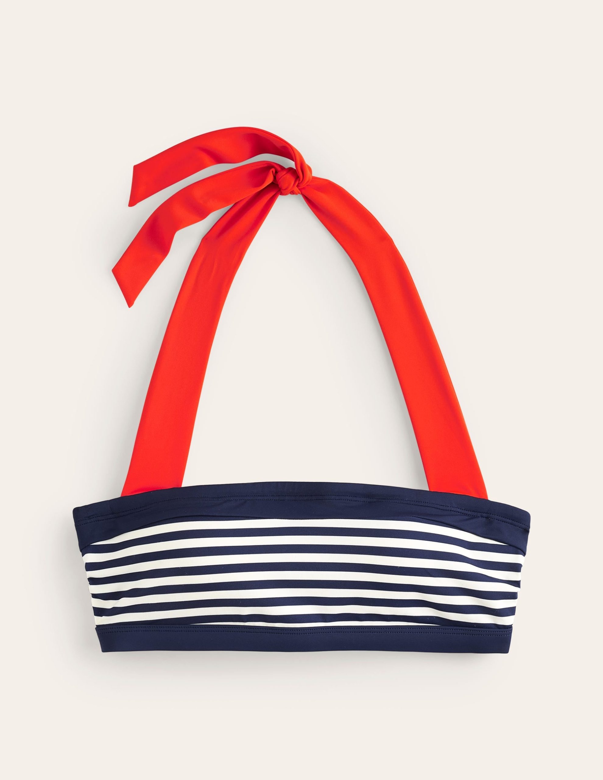 Santorini Bikini Top-Red. Navy Stripe - Image 5