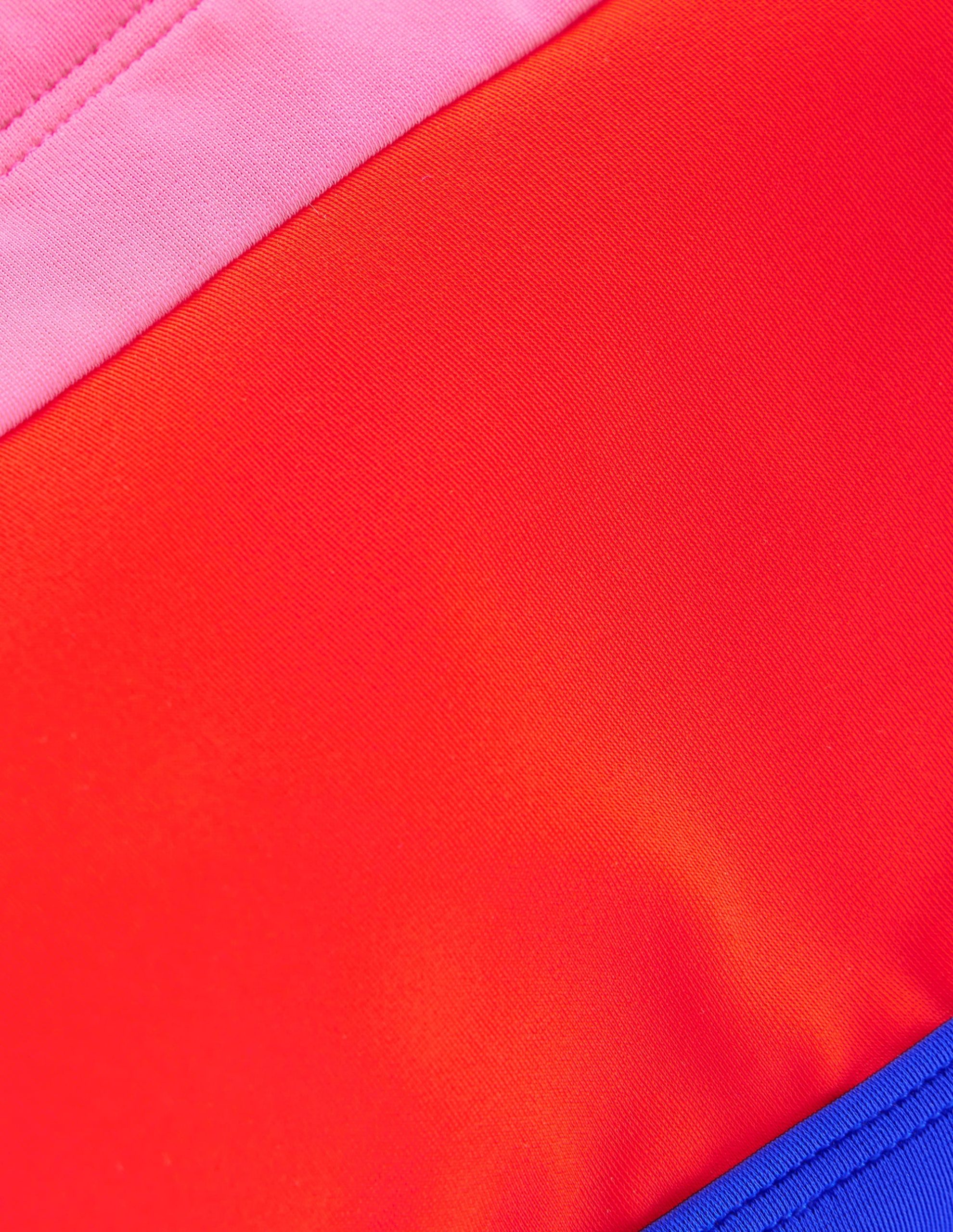 Santorini Bikini Top-Fire Red Colourblock - Image 6