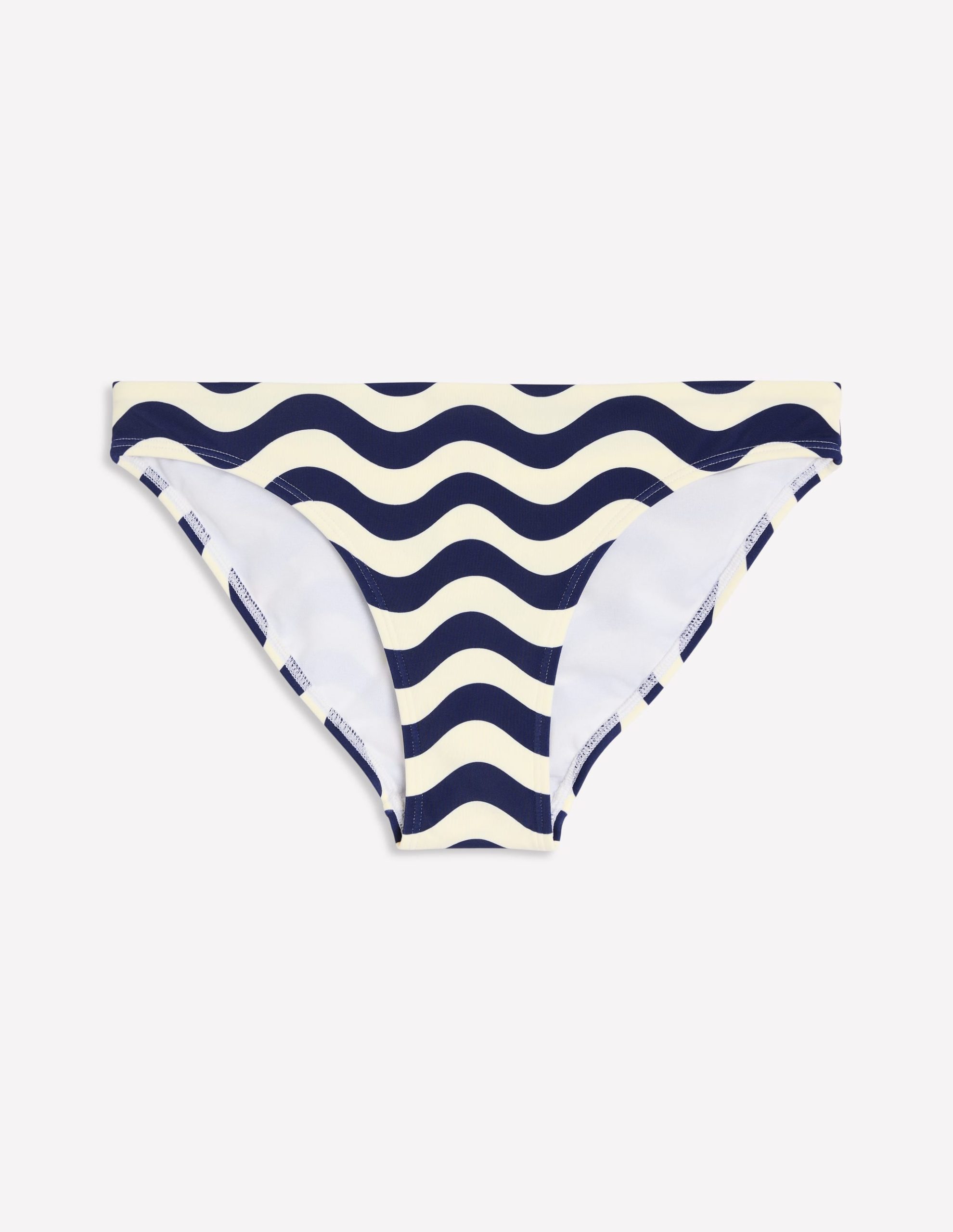 Classic Bikini Bottoms-Navy. Rythmic Wave - Image 6
