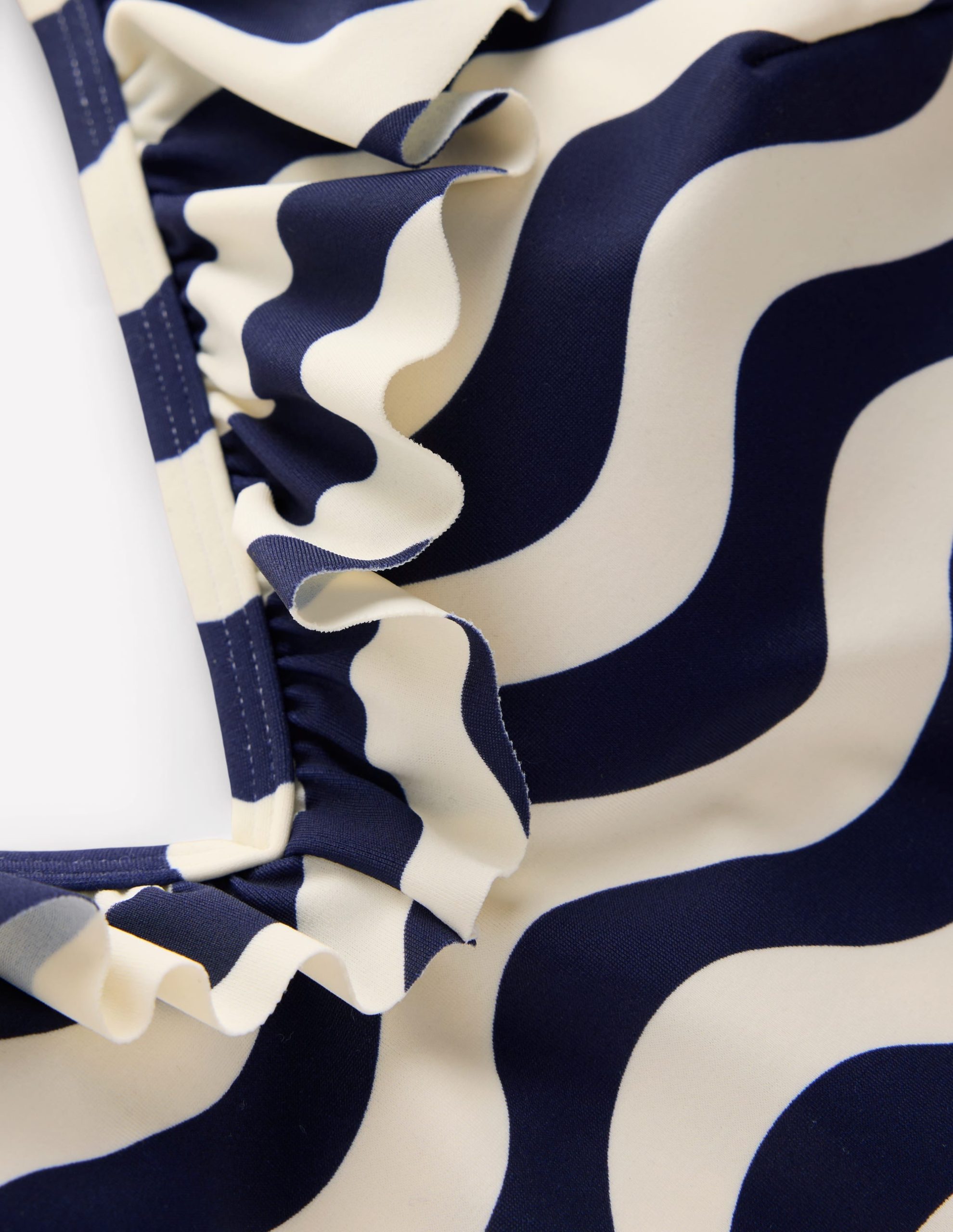 Evia Ruffle Swimsuit-French Navy. Mono Wave - Image 6