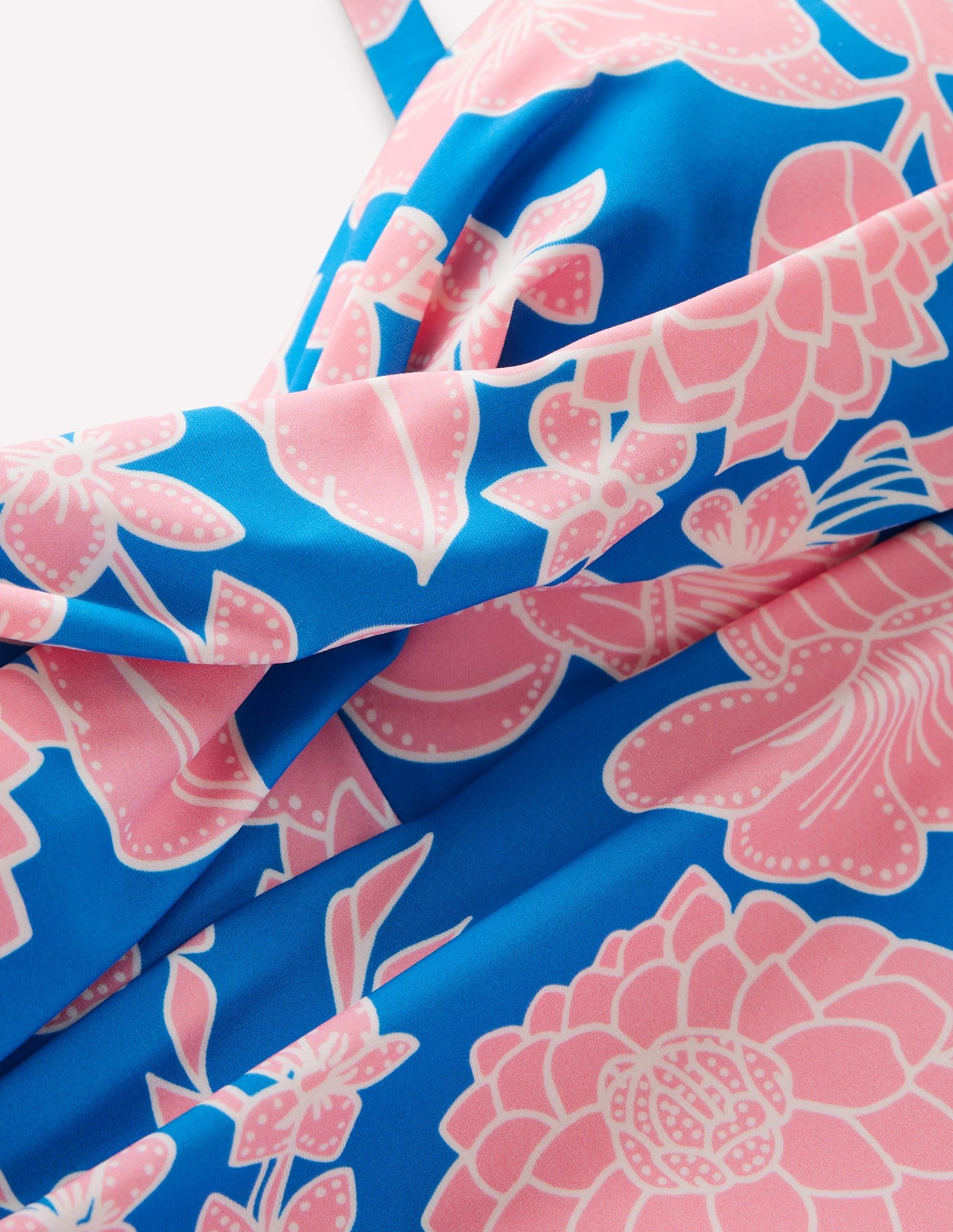 Andros Twist Front Swimsuit-Indigo Bunting. Blossom - Image 6