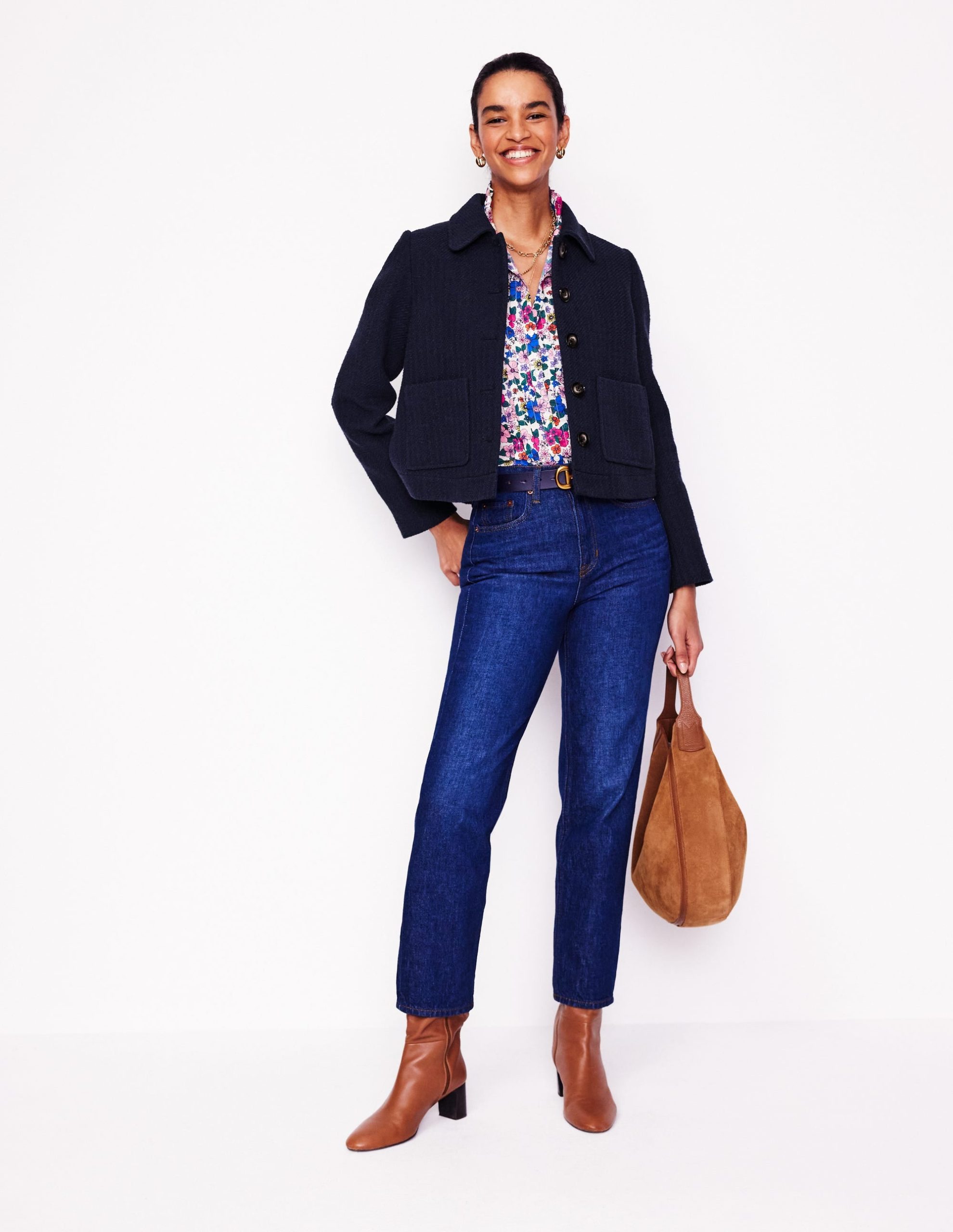 Knightsbridge Swing Jacket-Navy - Image 4