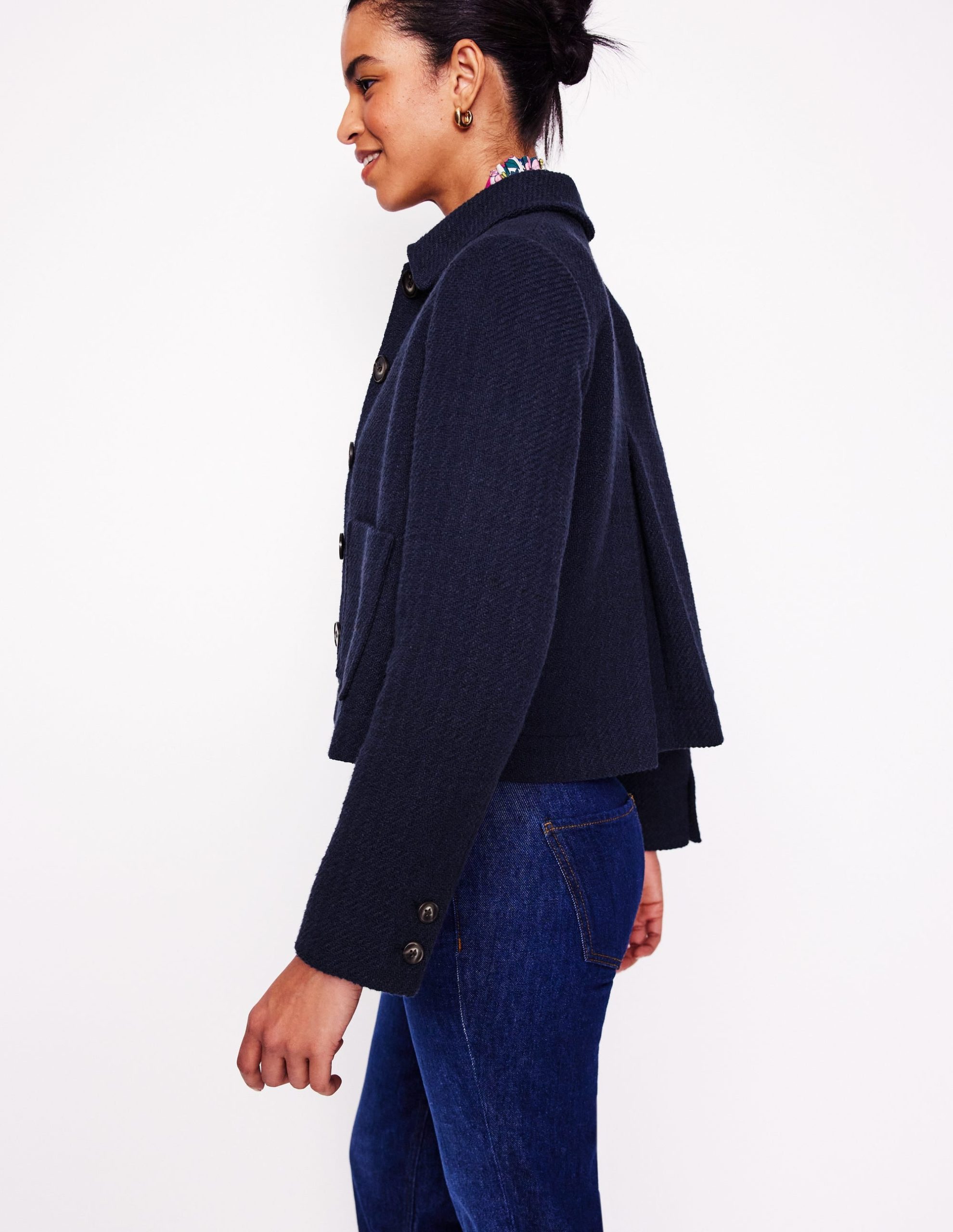 Knightsbridge Swing Jacket-Navy - Image 5