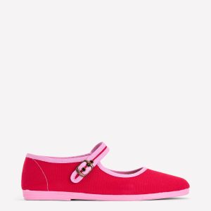 Flexi Mary Jane-Post Box Red/ Soft Pink