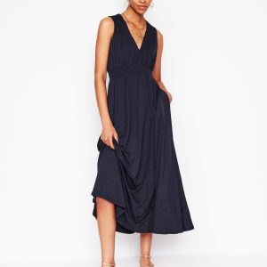 Paloma Jersey Maxi Dress-Navy