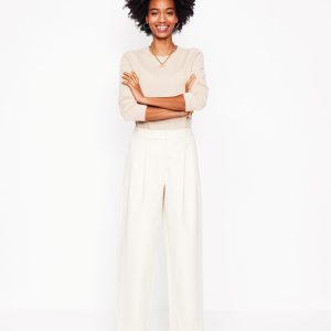 Bloomsbury Cotton Pants-Off White