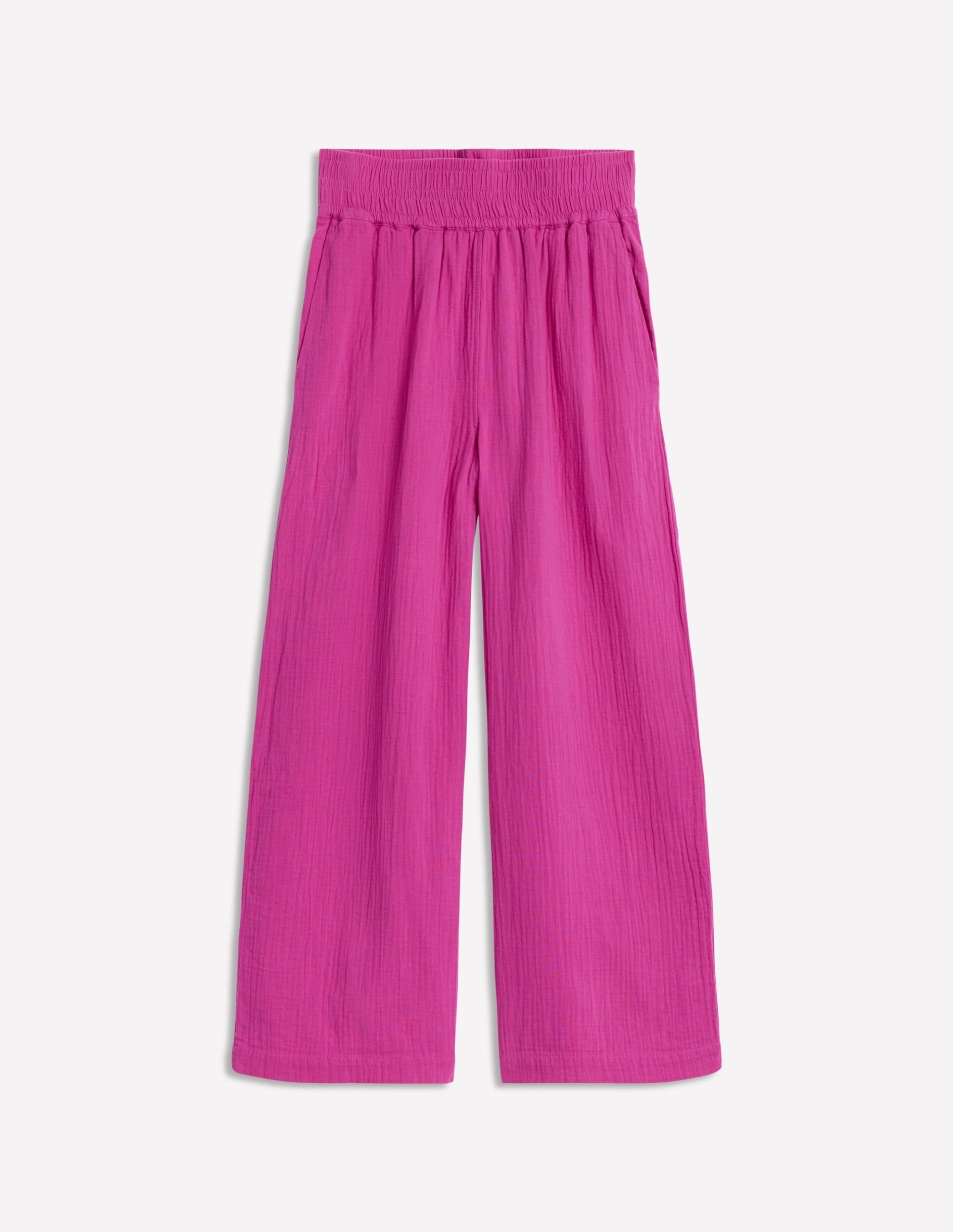 Cropped Double Cloth Pants-Cosmos Pink - Image 6