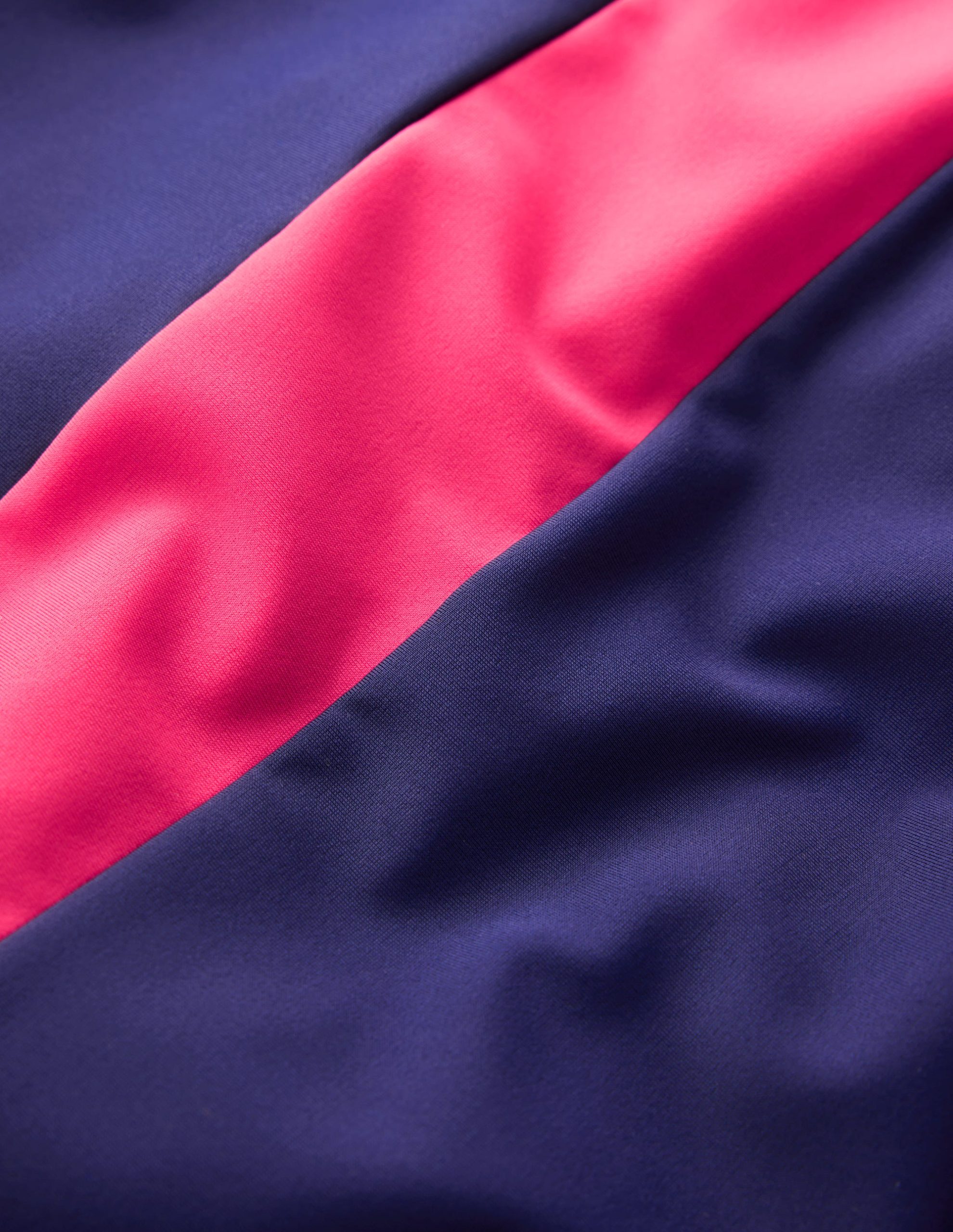 Santorini Halterneck Swimsuit-Navy/ Coral Punch Pink/ Blue - Image 9