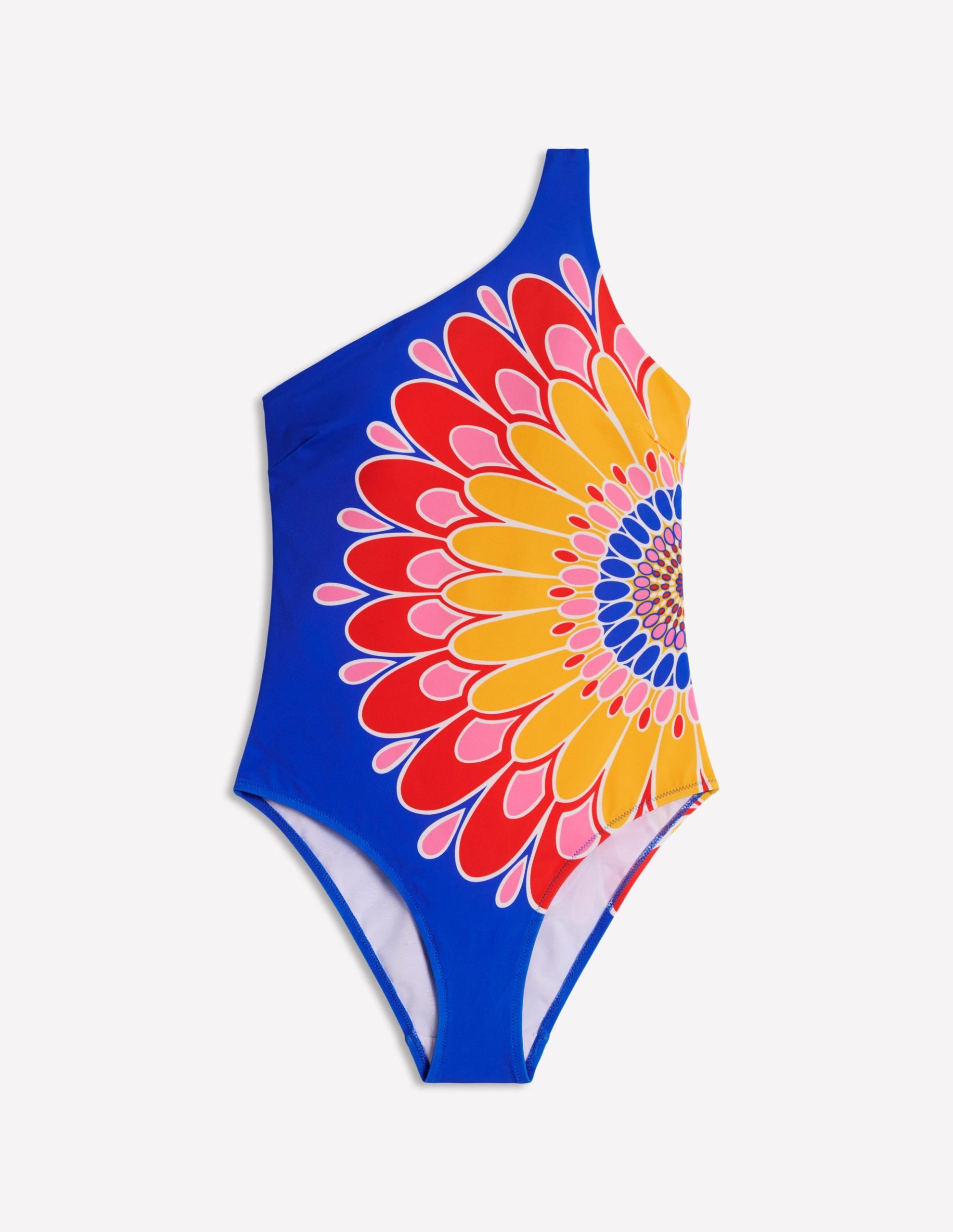 One Shoulder Swimsuit-Blue. Artisan Petal - Image 6