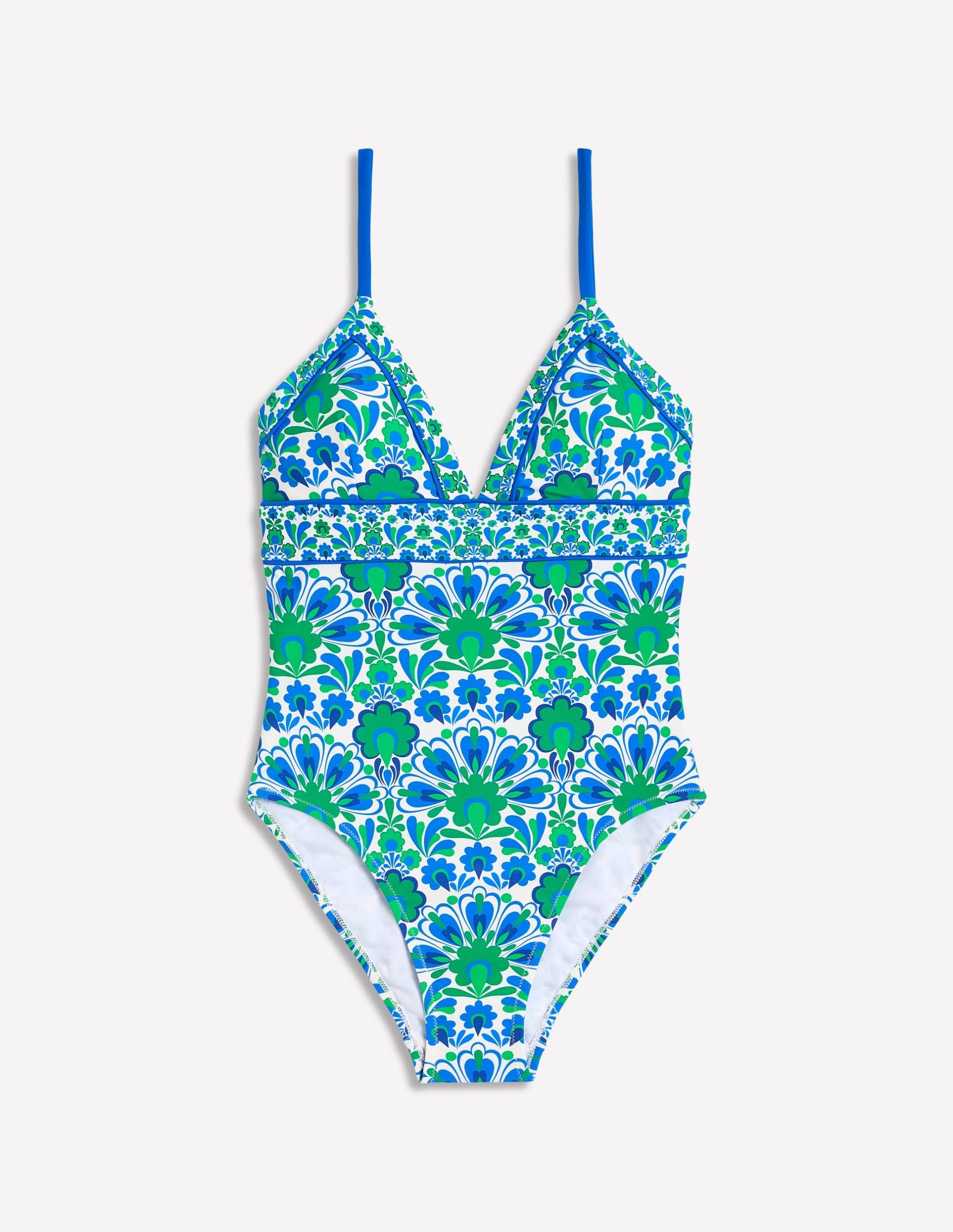 Kasos String V Neck Swimsuit-Decorative Dandelion - Image 5