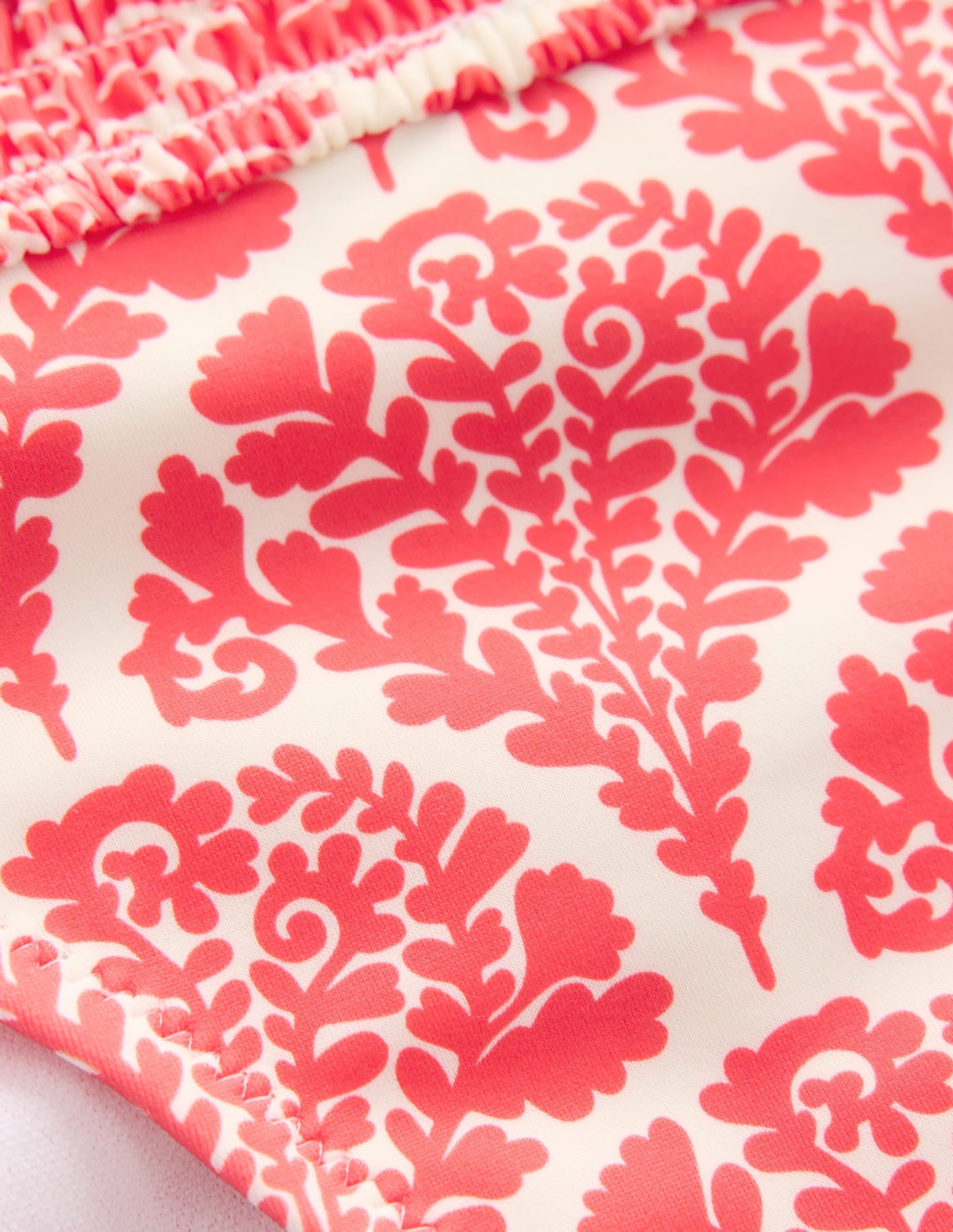 Milos Smocked Bikini Bottoms-Jam Red. Blossomy - Image 8