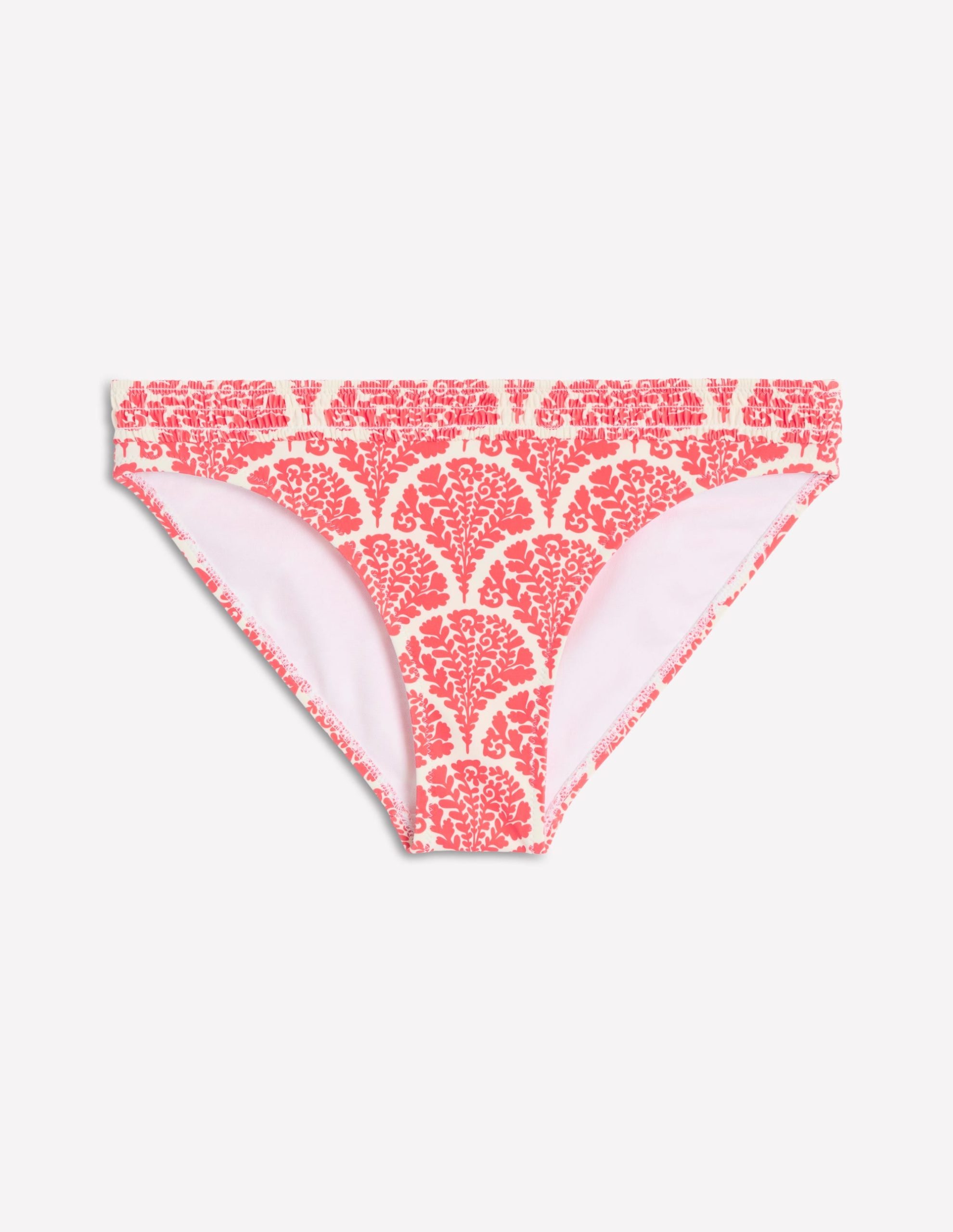 Milos Smocked Bikini Bottoms-Jam Red. Blossomy - Image 7