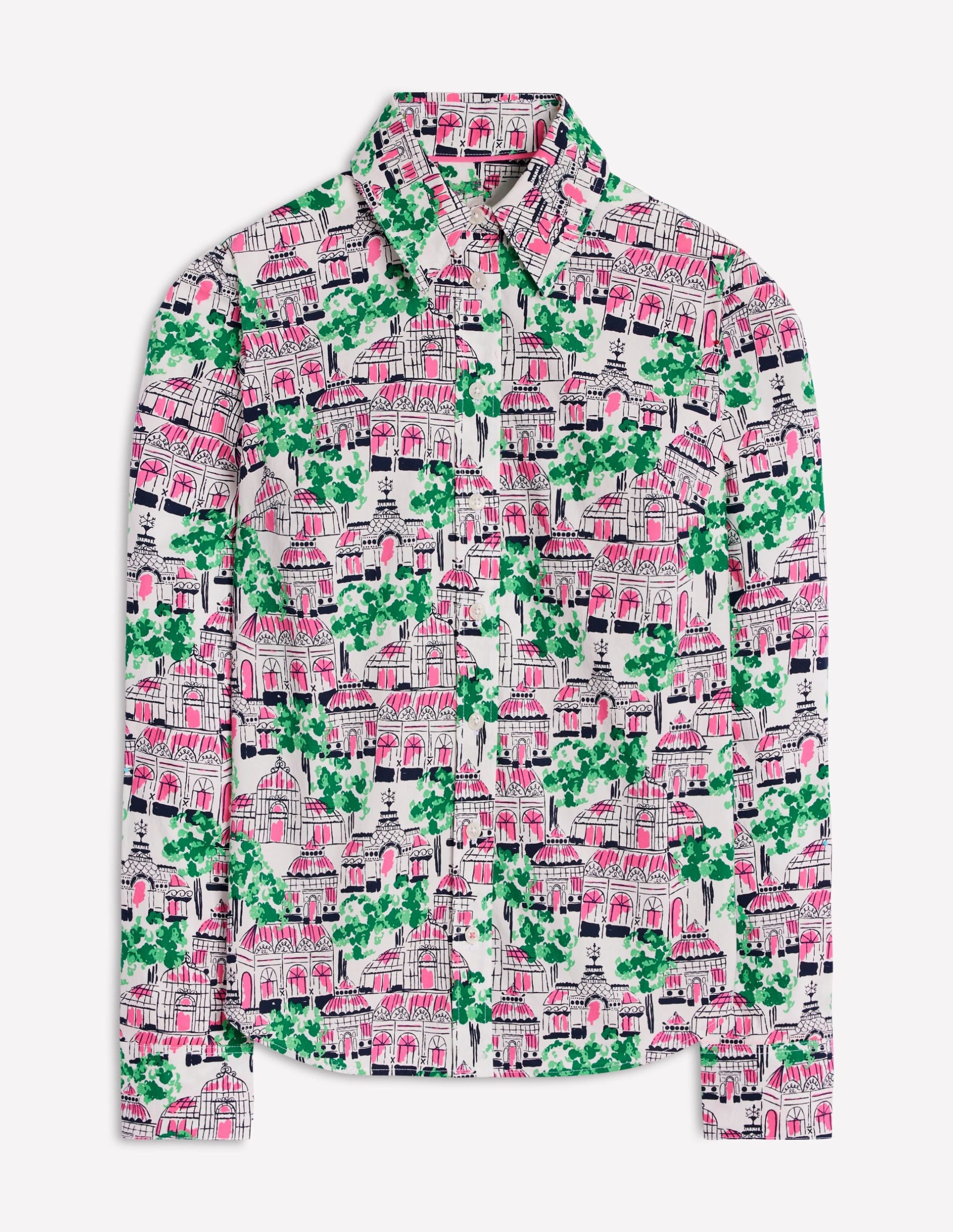 Sienna Cotton Shirt-Ivory. Botanical Greenhouse - Image 6