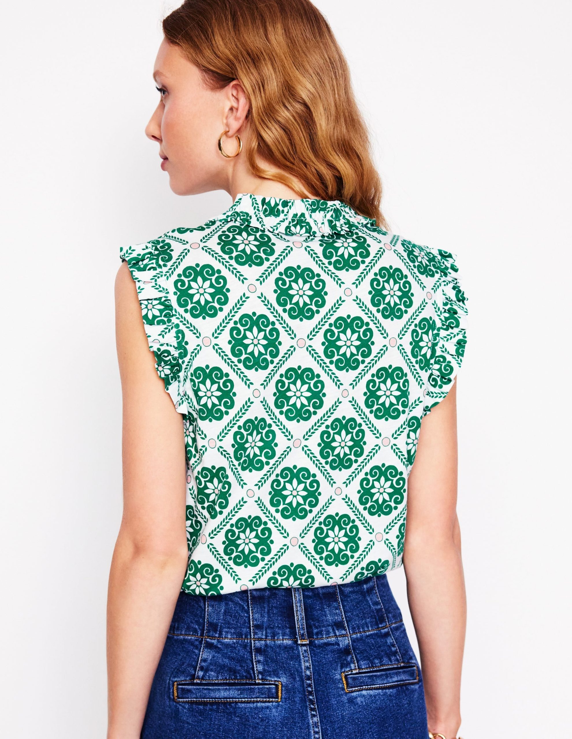 Lola Sleeveless Top-Baroque Tile - Image 5