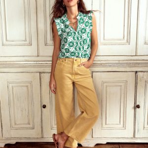 Lola Sleeveless Top-Baroque Tile