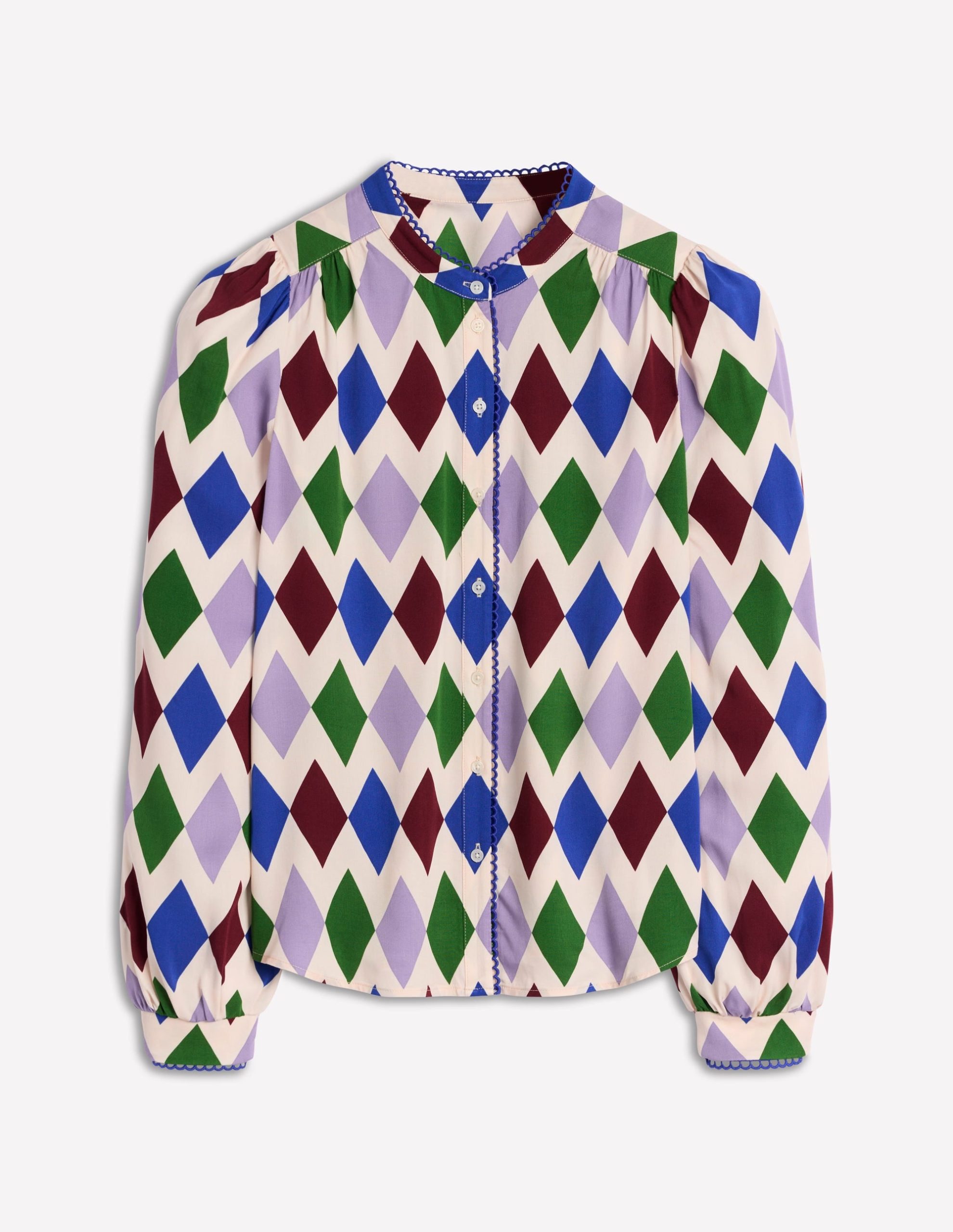 Ara Long Sleeve Top-Multi. Diamond Stripe - Image 8