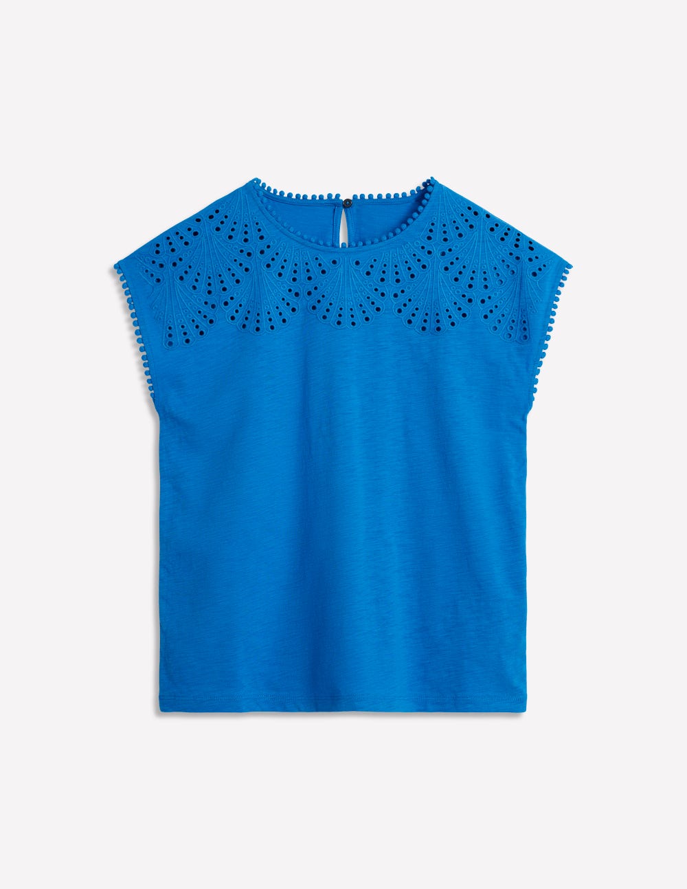 Anya Broderie T-shirt-Cerulean Blue - Image 5