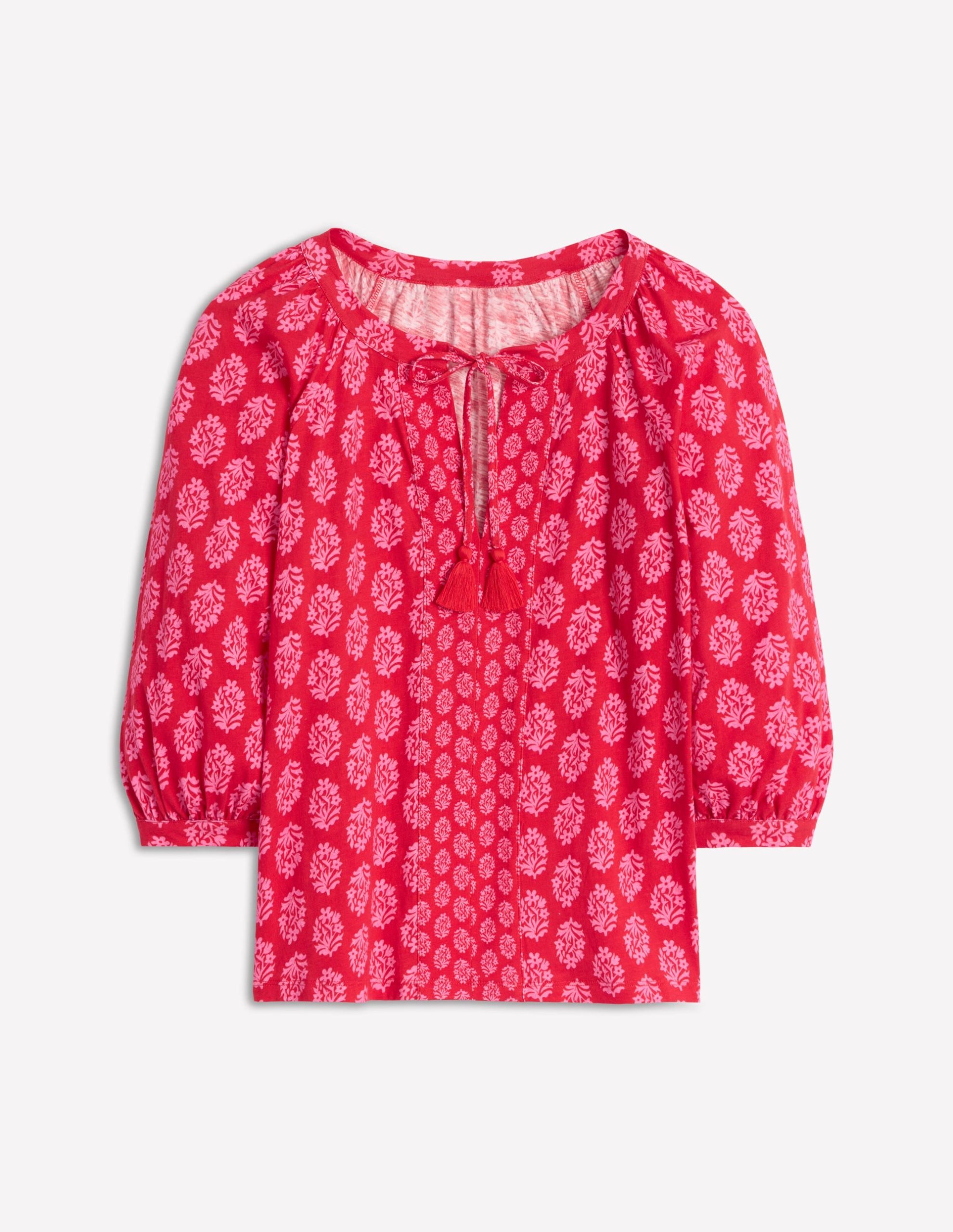 Blouson Sleeve Raglan Top-Posy Stamp - Image 7