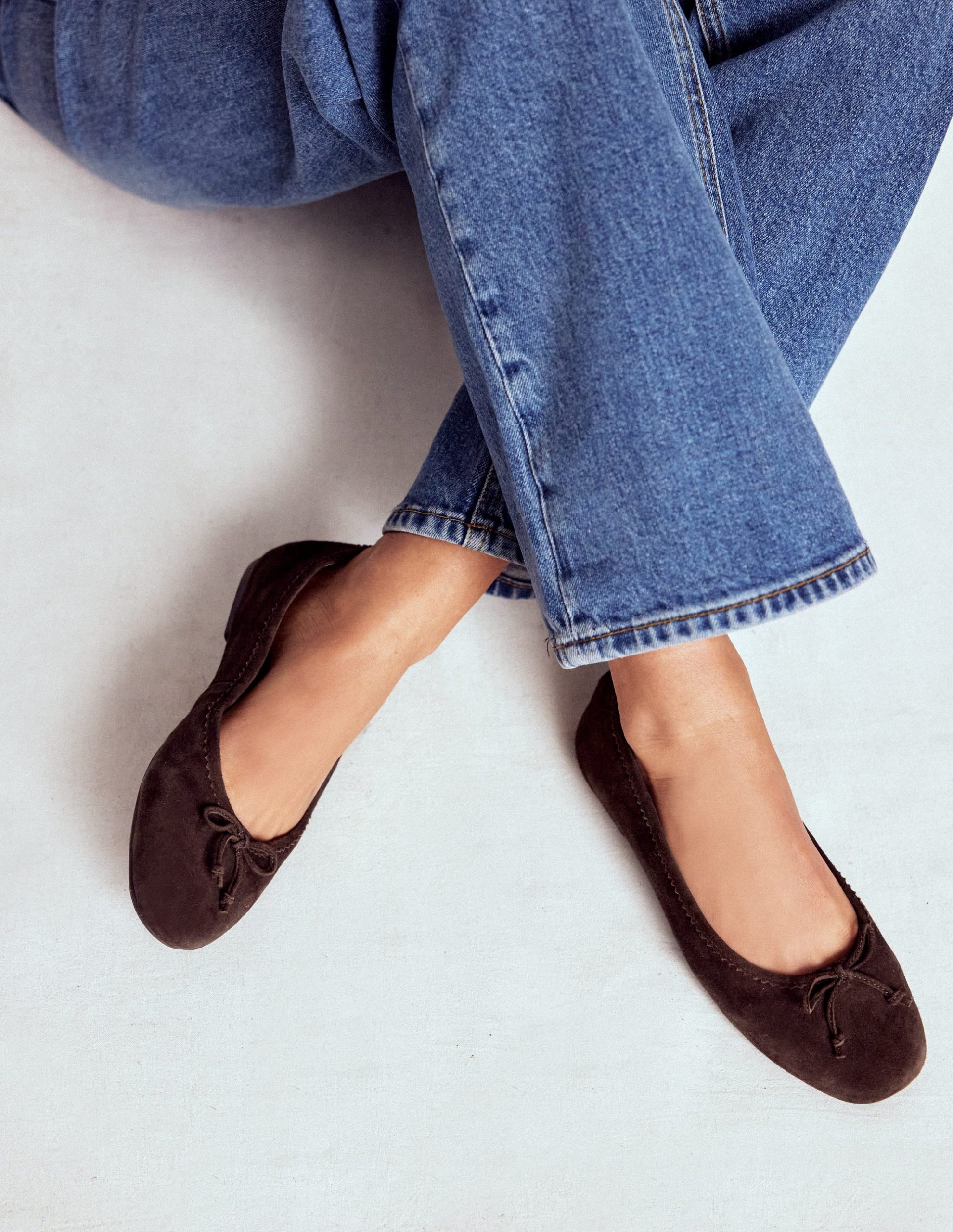 Kitty Flexi Sole Ballet Flats-Chocolate - Image 2