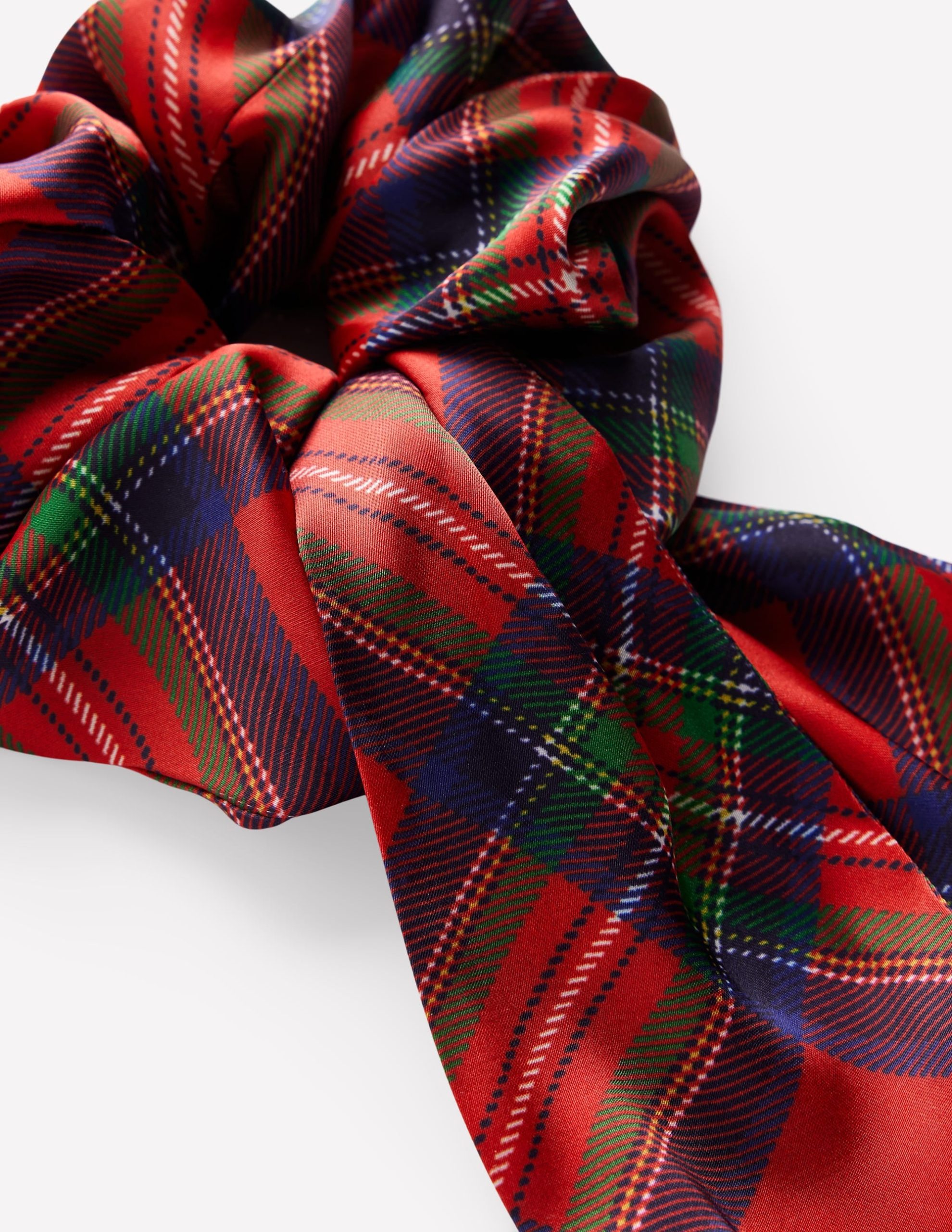 Scarf Scrunchie-Red Tartan - Image 3
