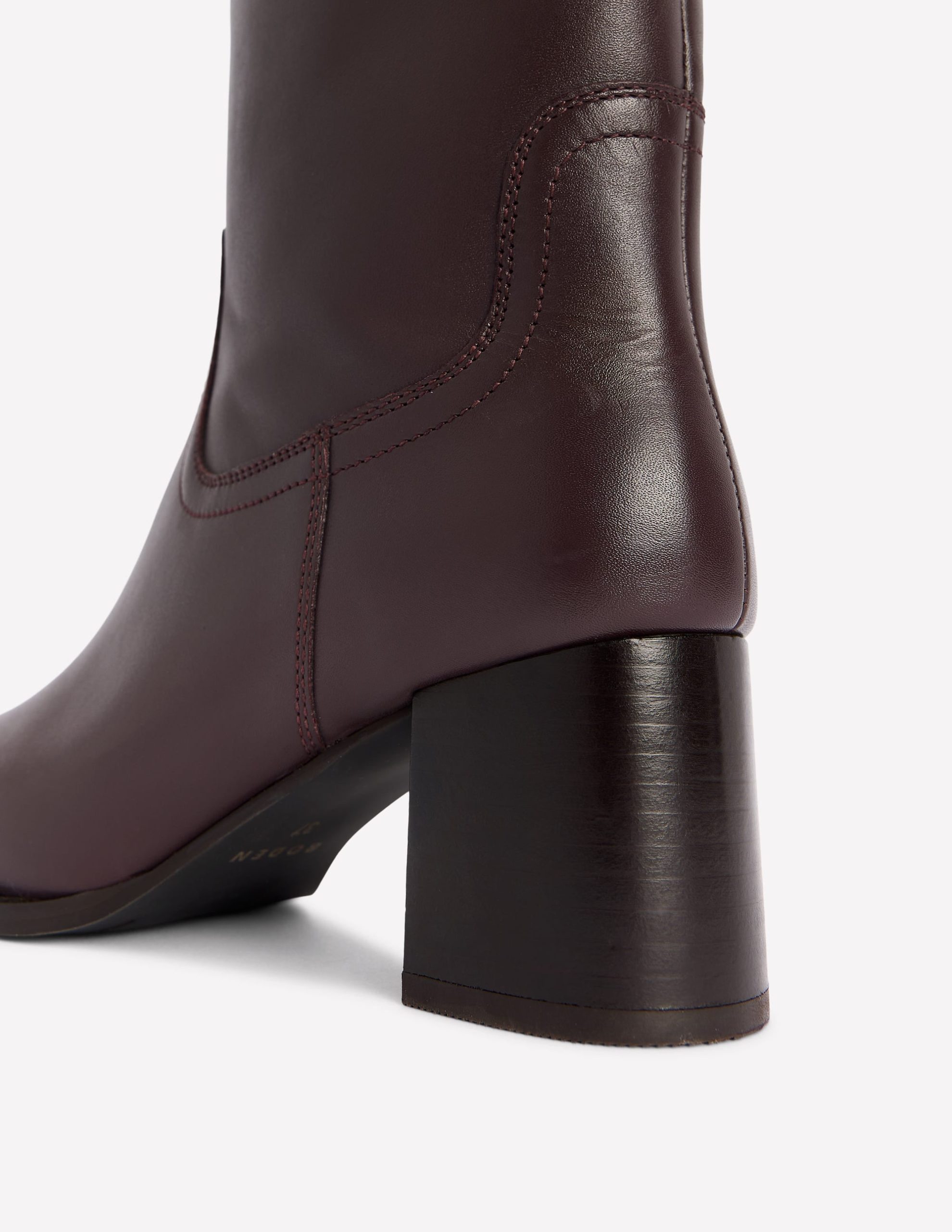 Skye Smart Knee Boots-Dark Cherry - Image 4