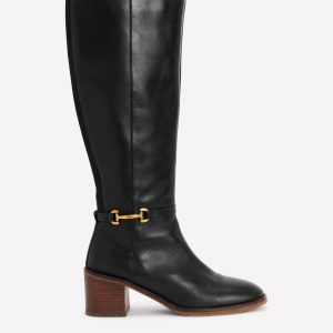 Iris Snaffle Heel Boot-Black