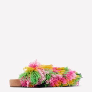 Multi Texture Mules-Multi