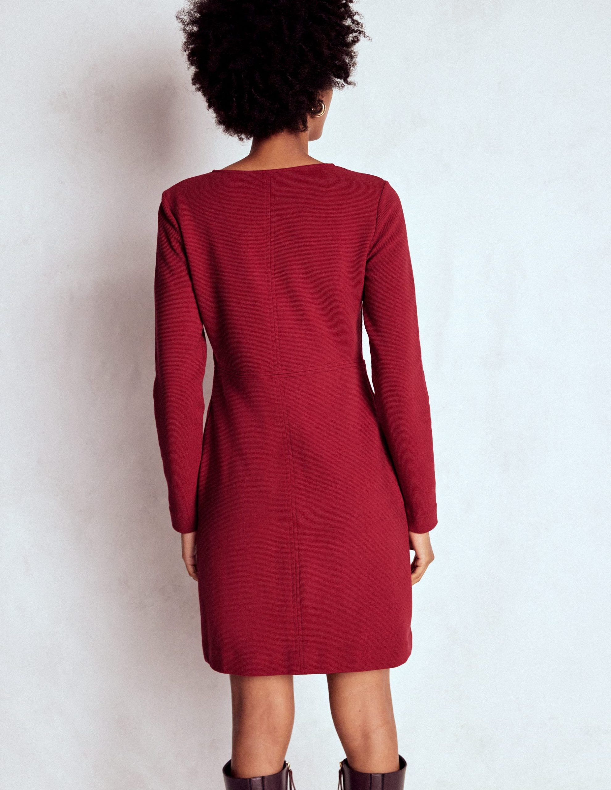 Cornelia Ottoman Dress-Red Liquorice - Image 2