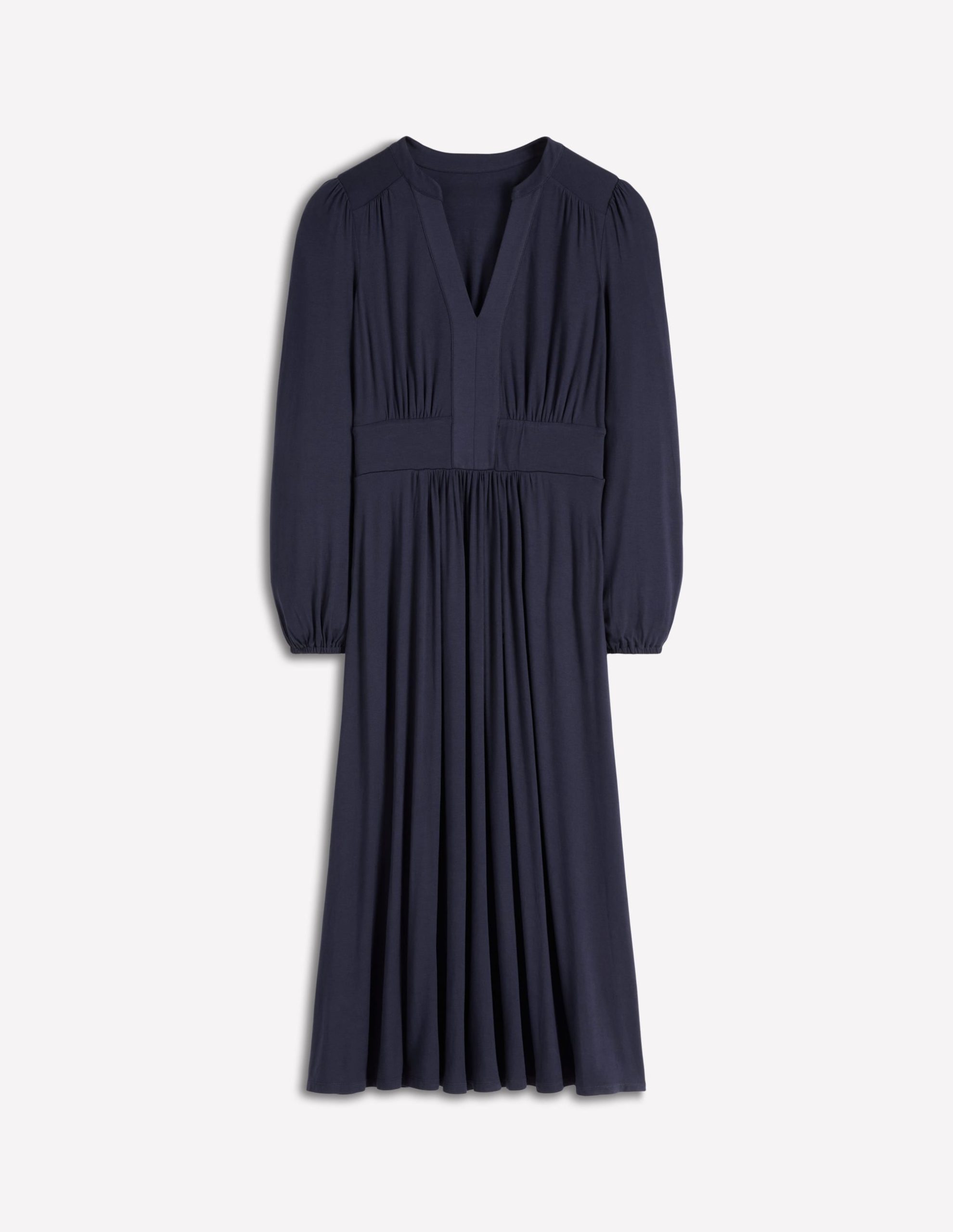 Lily Long Sleeve Midi Dress-Navy - Image 5