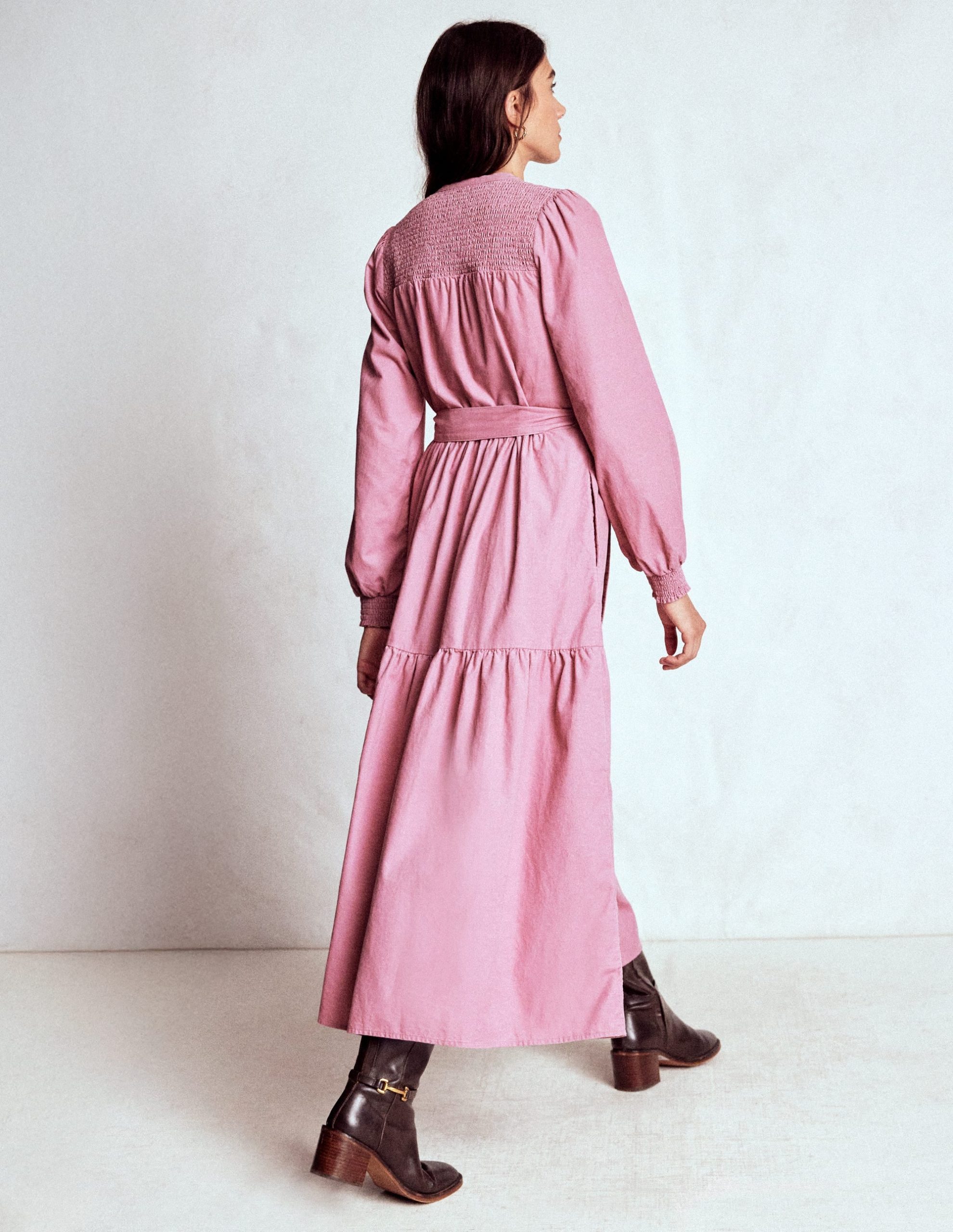 Cecily Cord Midi Dress-Pink Haze - Image 4