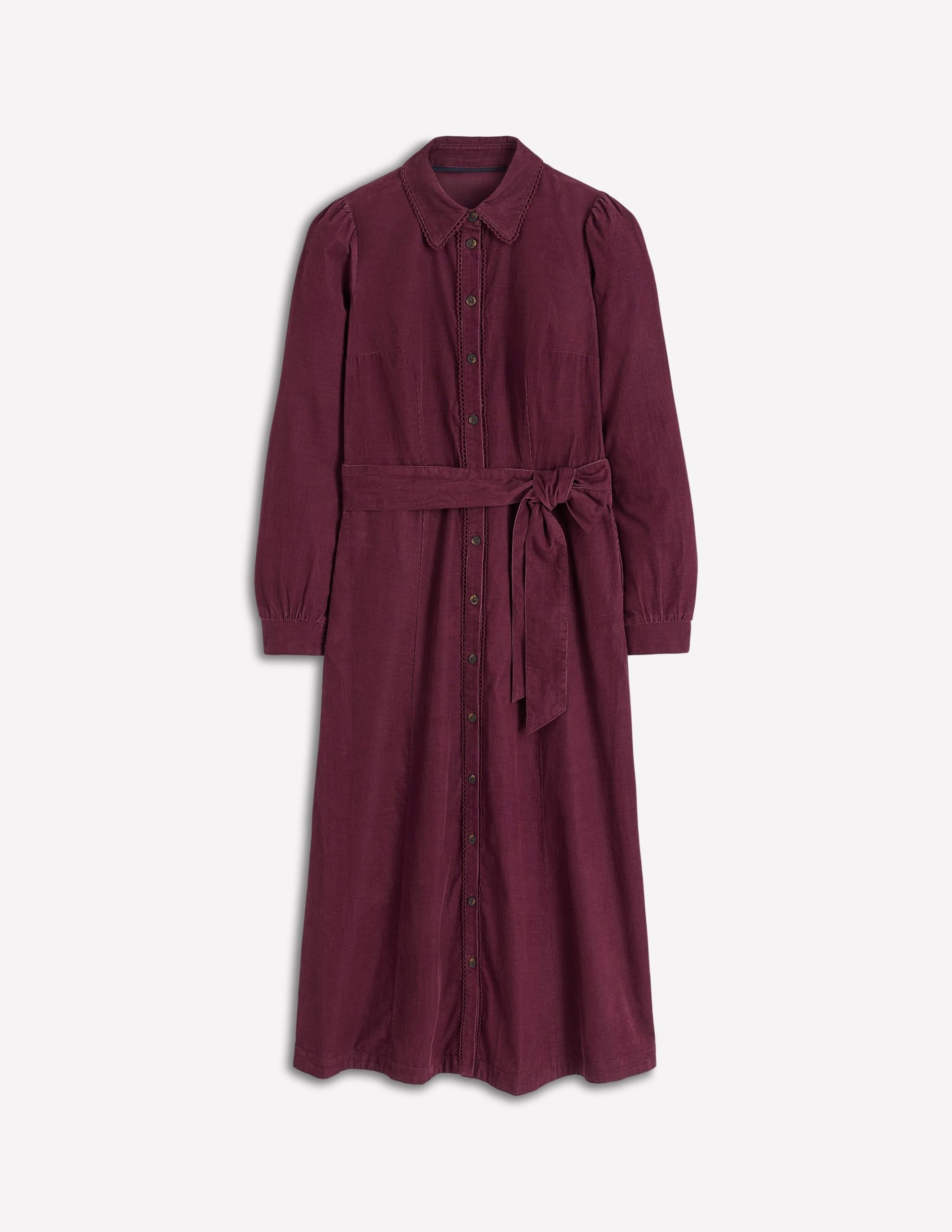 Clara Cord Midi Dress-Dark Cherry - Image 5