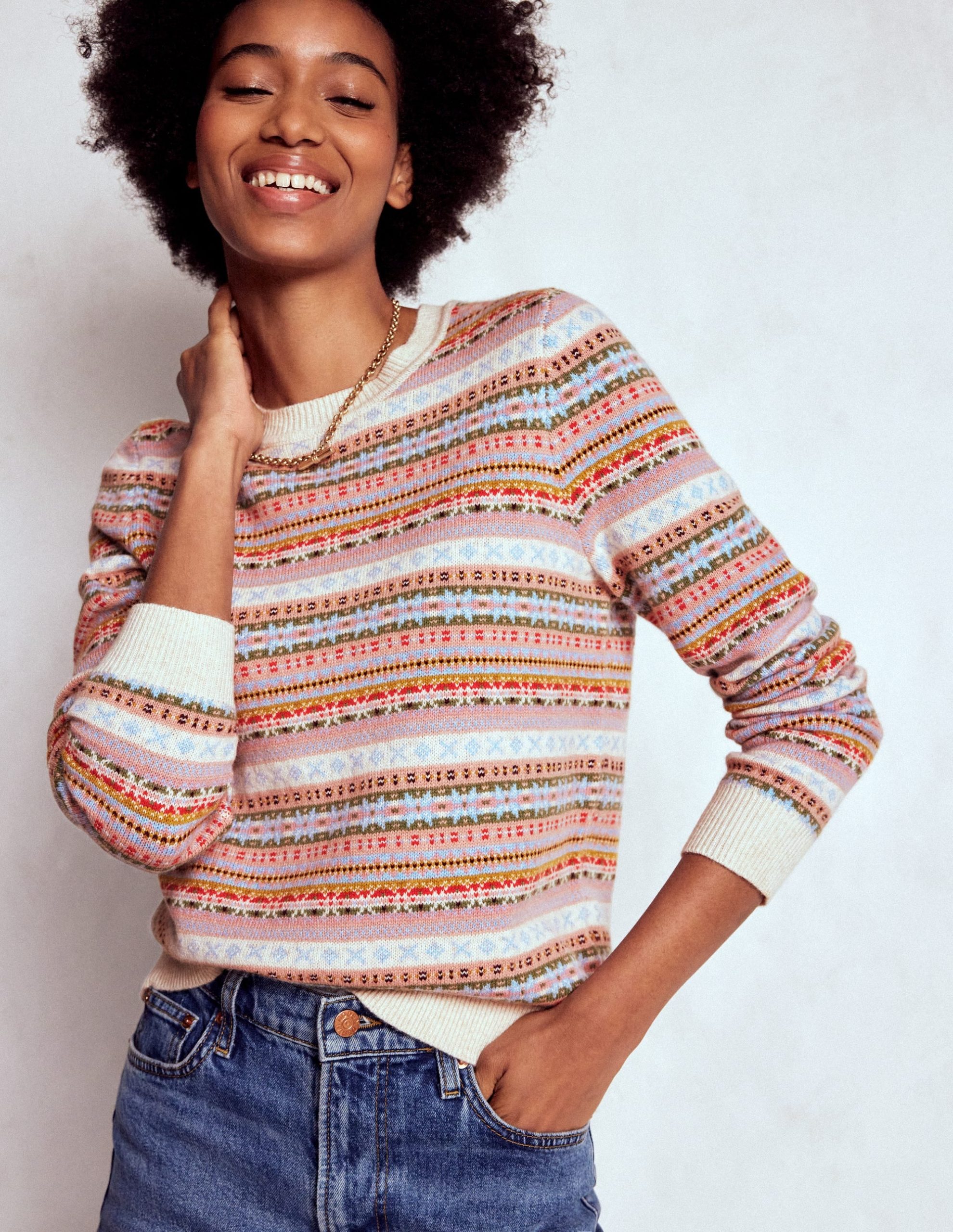 Edie Fair Isle Sweater-Heritage Fair Isle