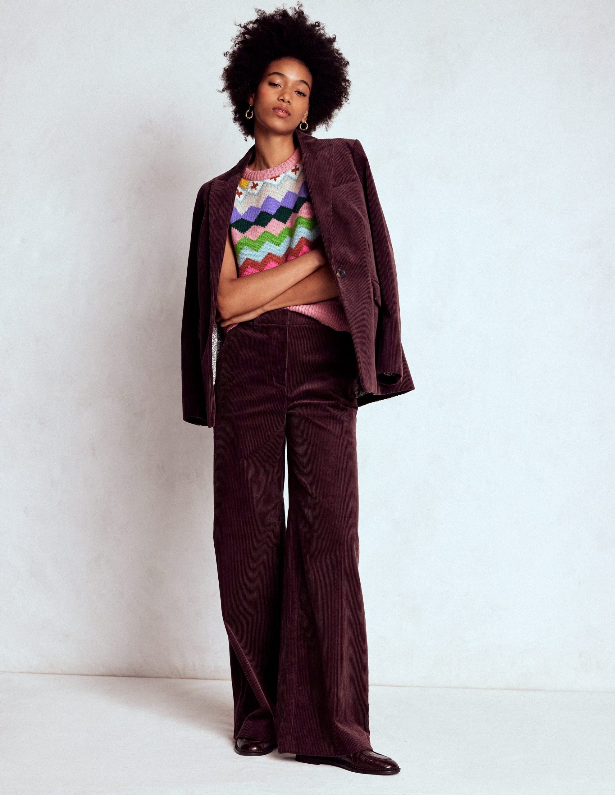 Eleanor Fair Isle Vest-Pink Heritage Fair Isle - Image 5