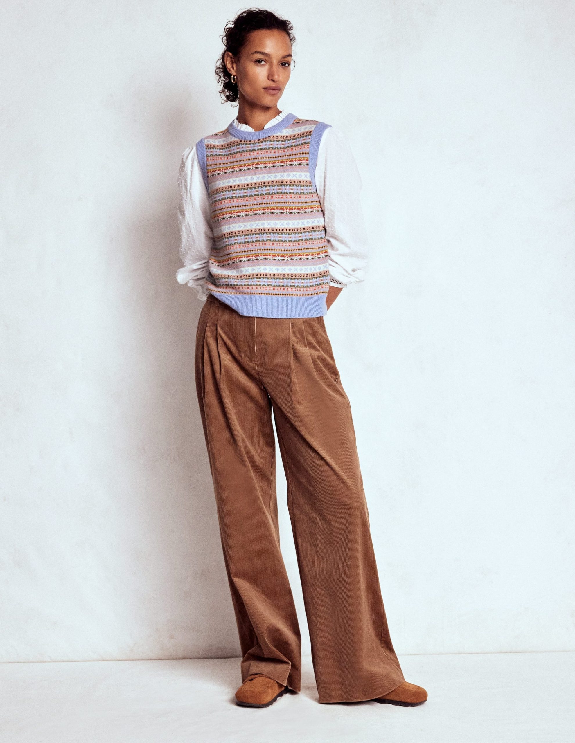 Edie Fair Isle Vest-Heritage Fair Isle - Image 4