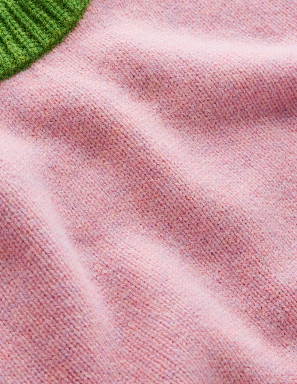 Marion Merino Sweater-French Pink. Navy Colour Block - Image 6