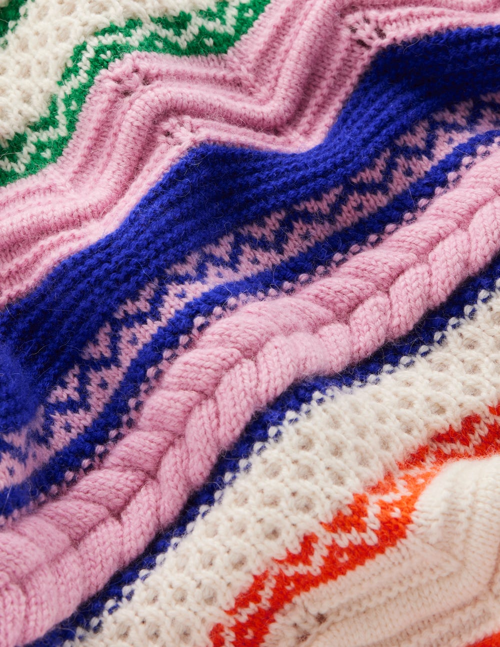 Textured Fair Isle Sweater-Multi - Image 9