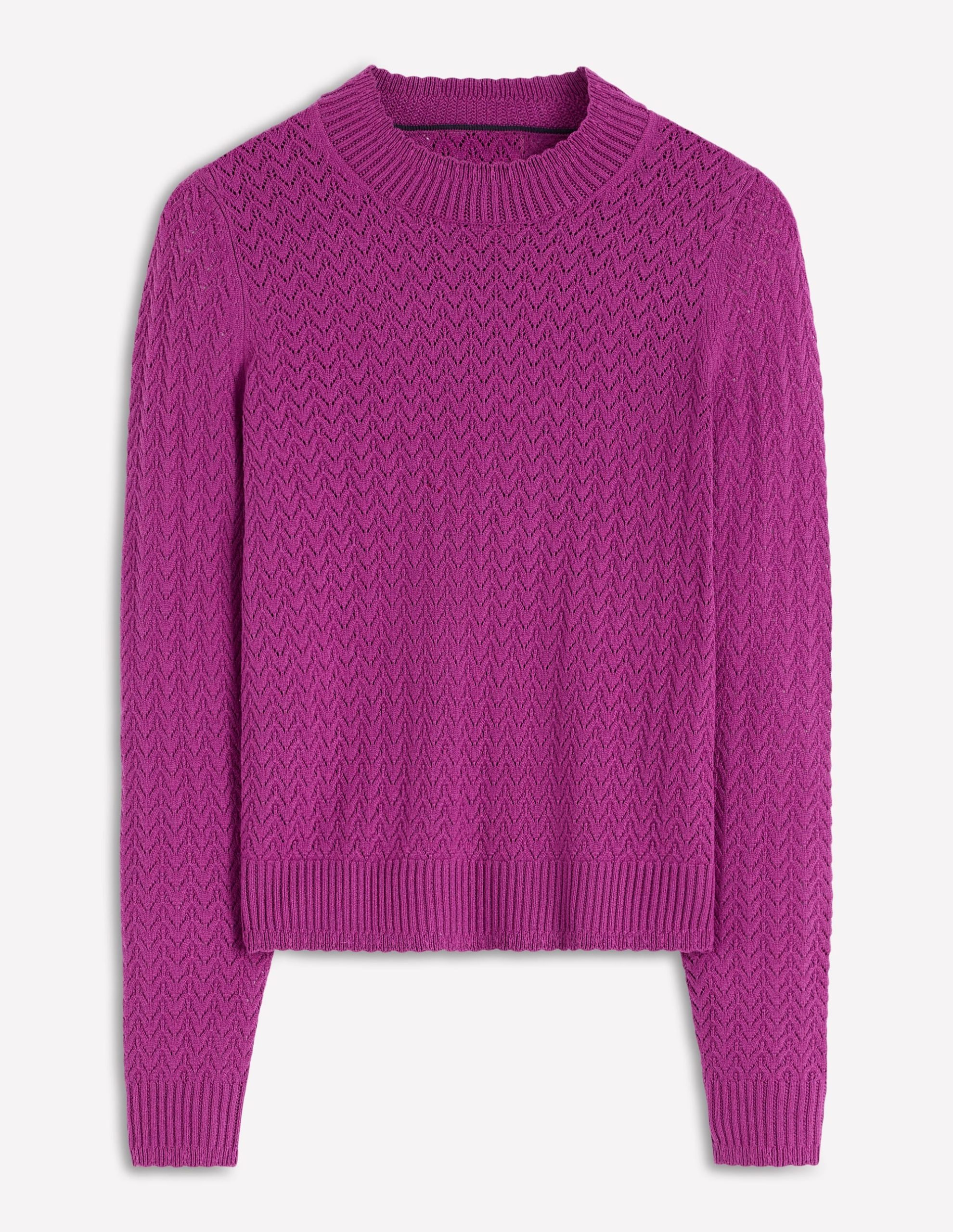 Diane Pointelle Sweater-Regal Purple - Image 5
