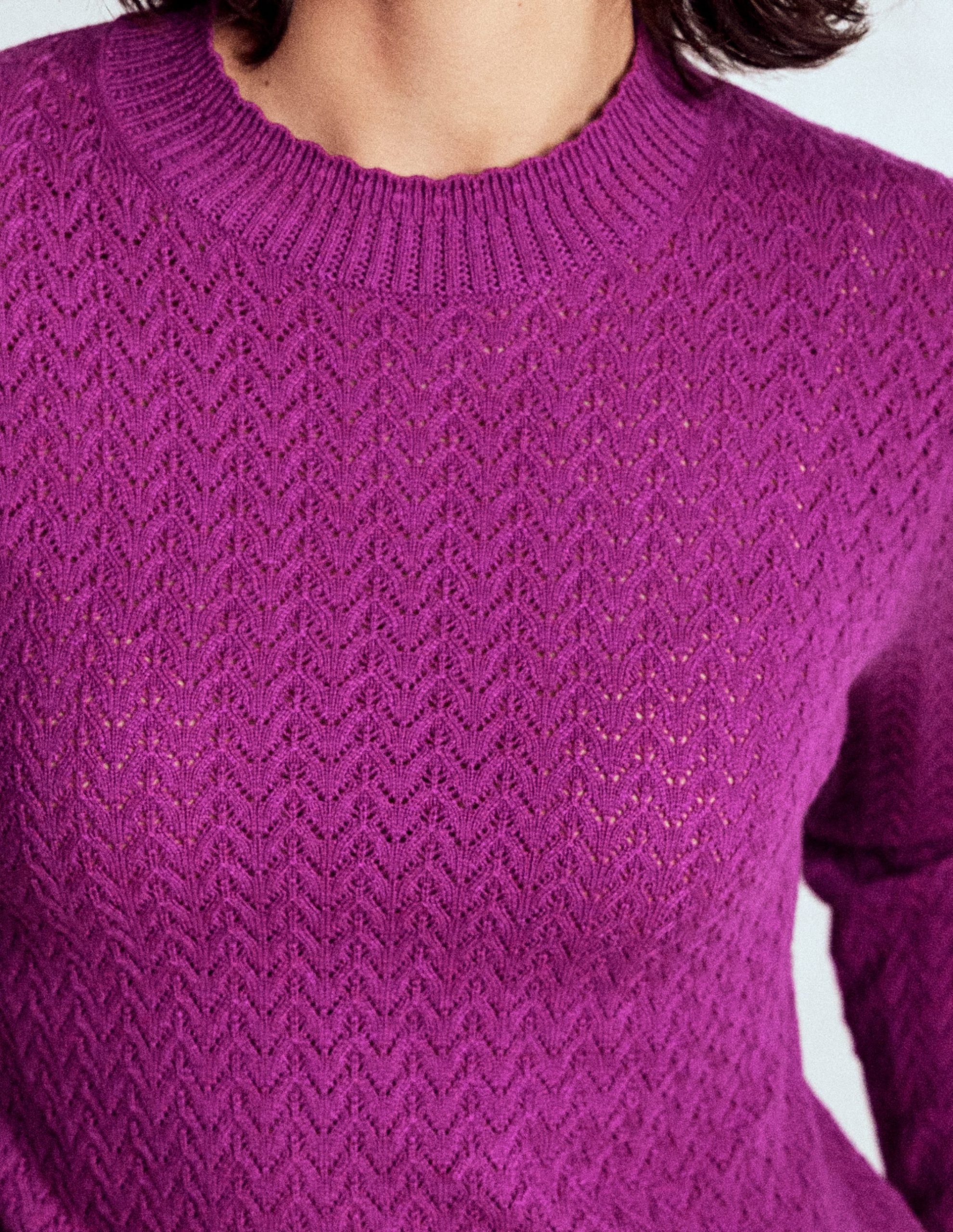 Diane Pointelle Sweater-Regal Purple - Image 2