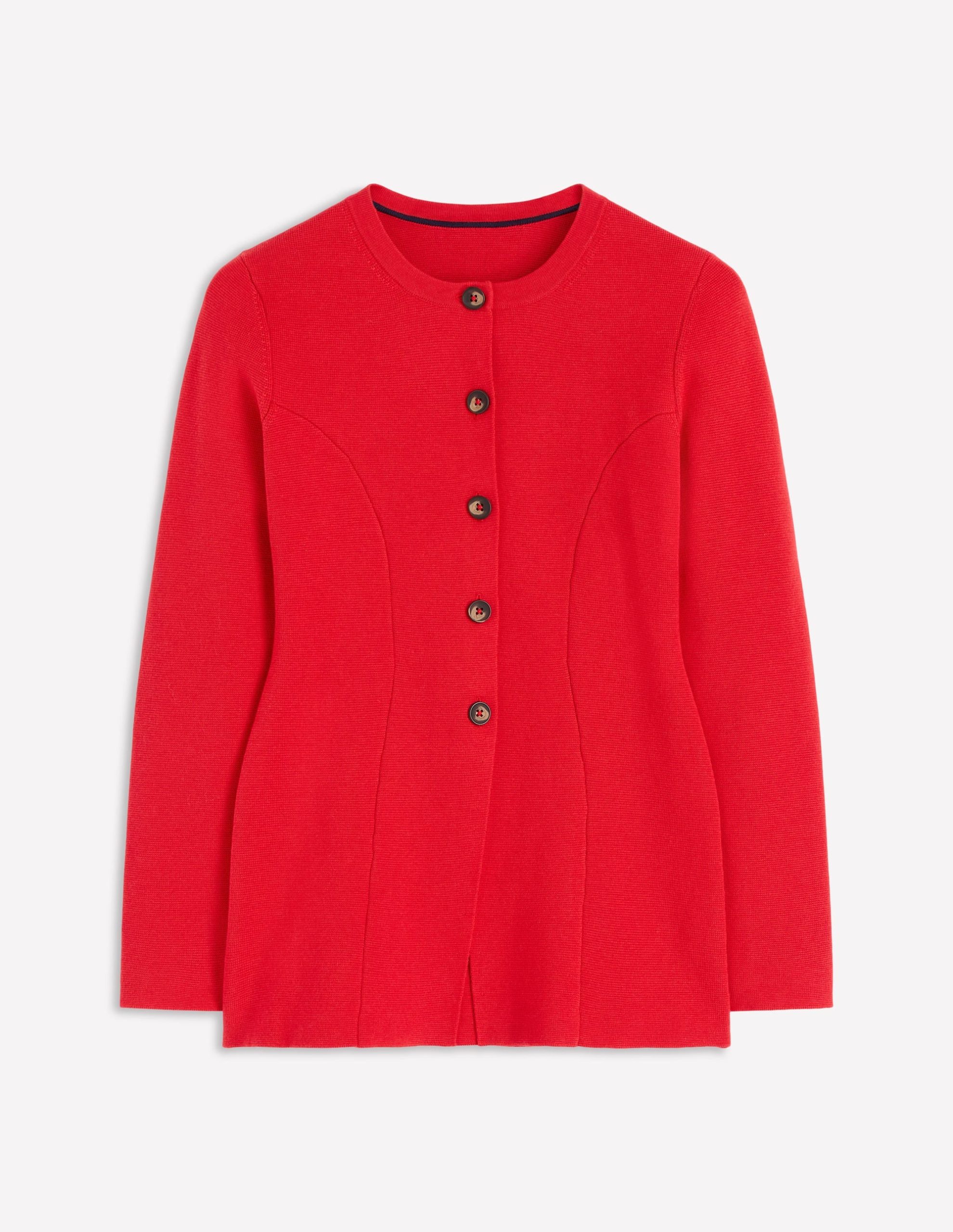Joanna Fitted Knitted Jacket-Poppy Red - Image 7