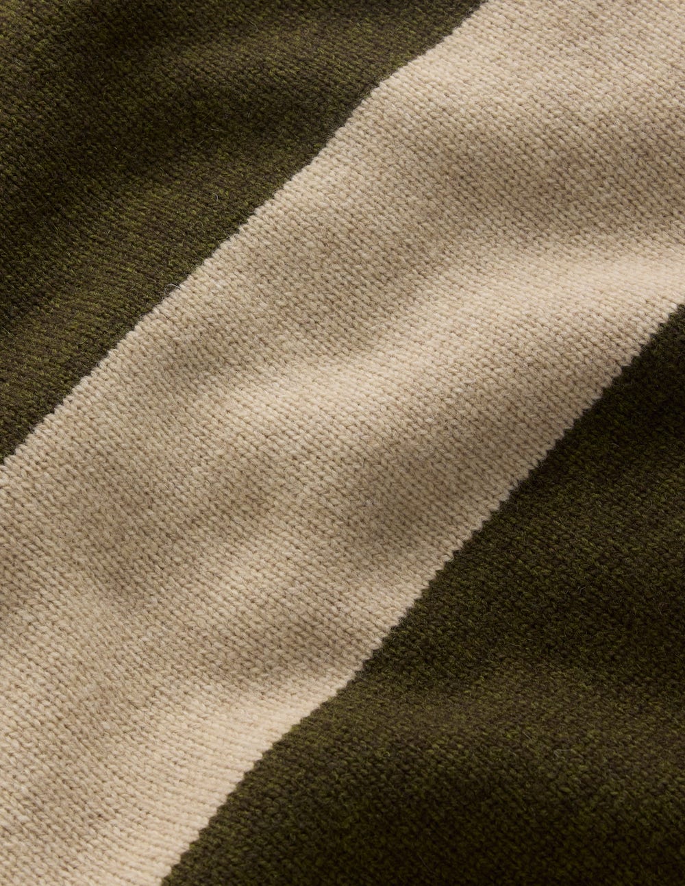 Polly Merino Roll Neck Sweater-Marsh. Linen Stripe - Image 7