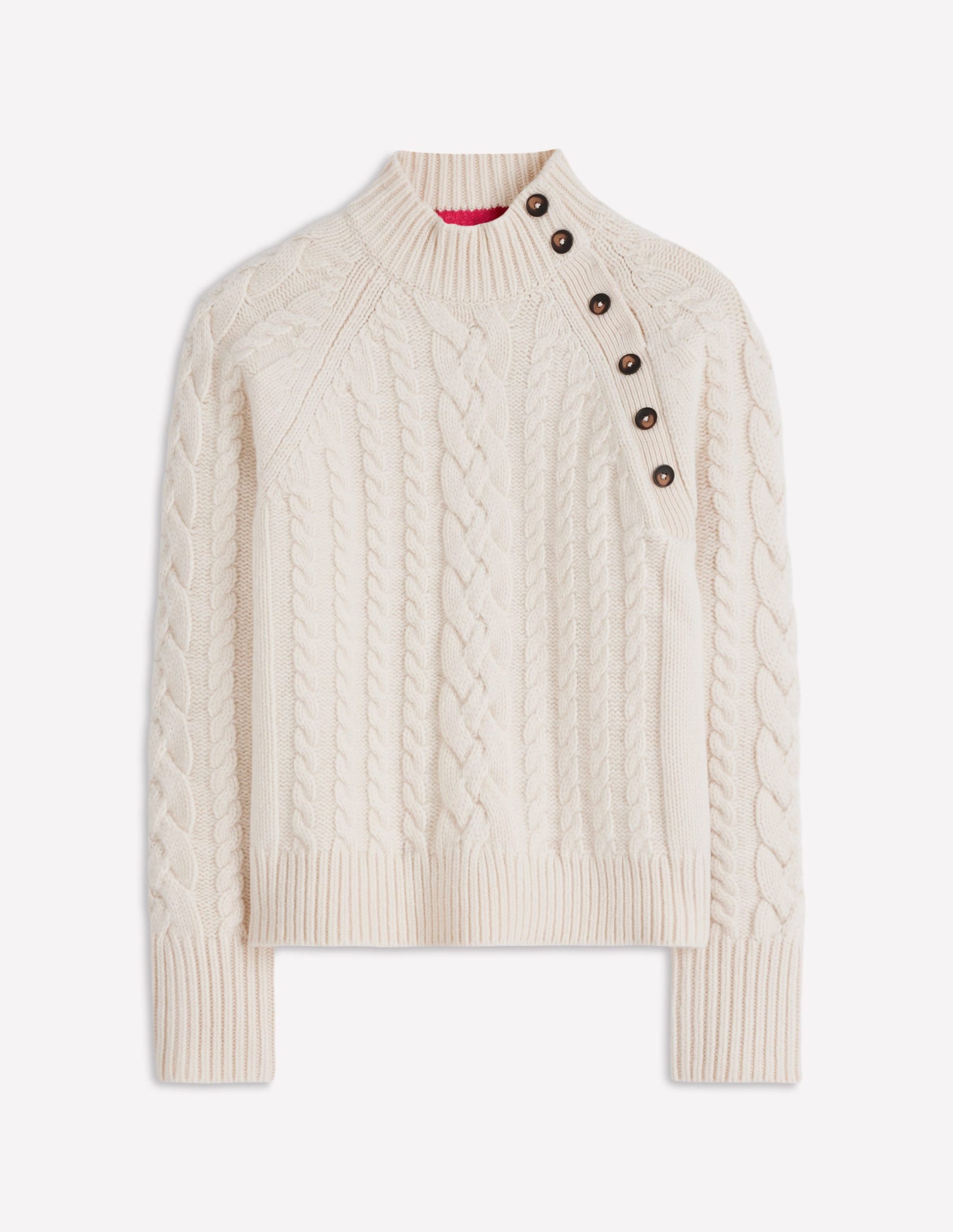 Amara Merino Cable Sweater-Warm Ivory - Image 8