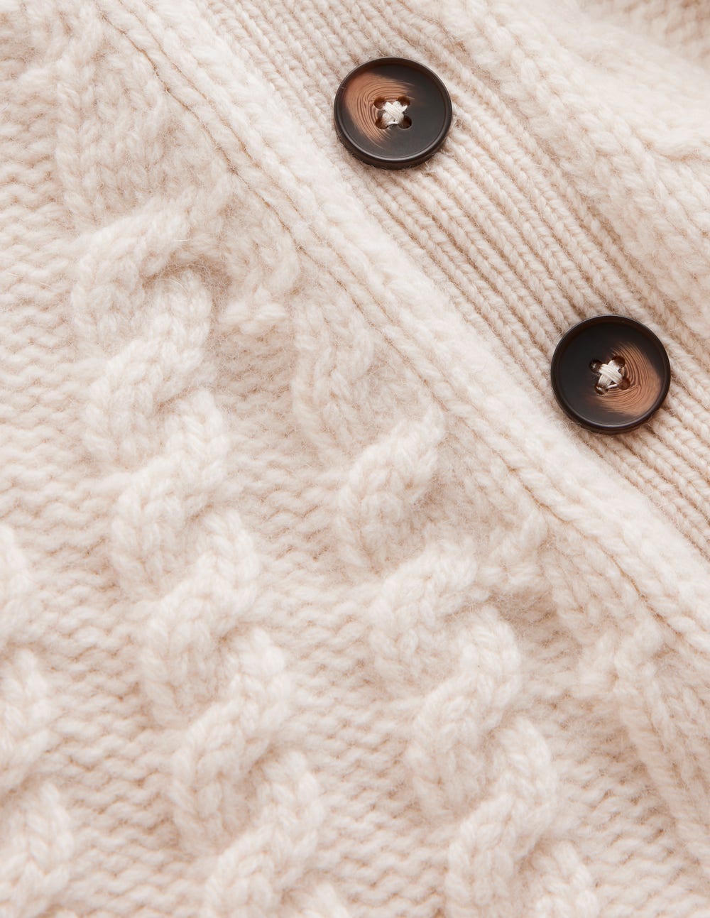 Amara Merino Cable Sweater-Warm Ivory - Image 9