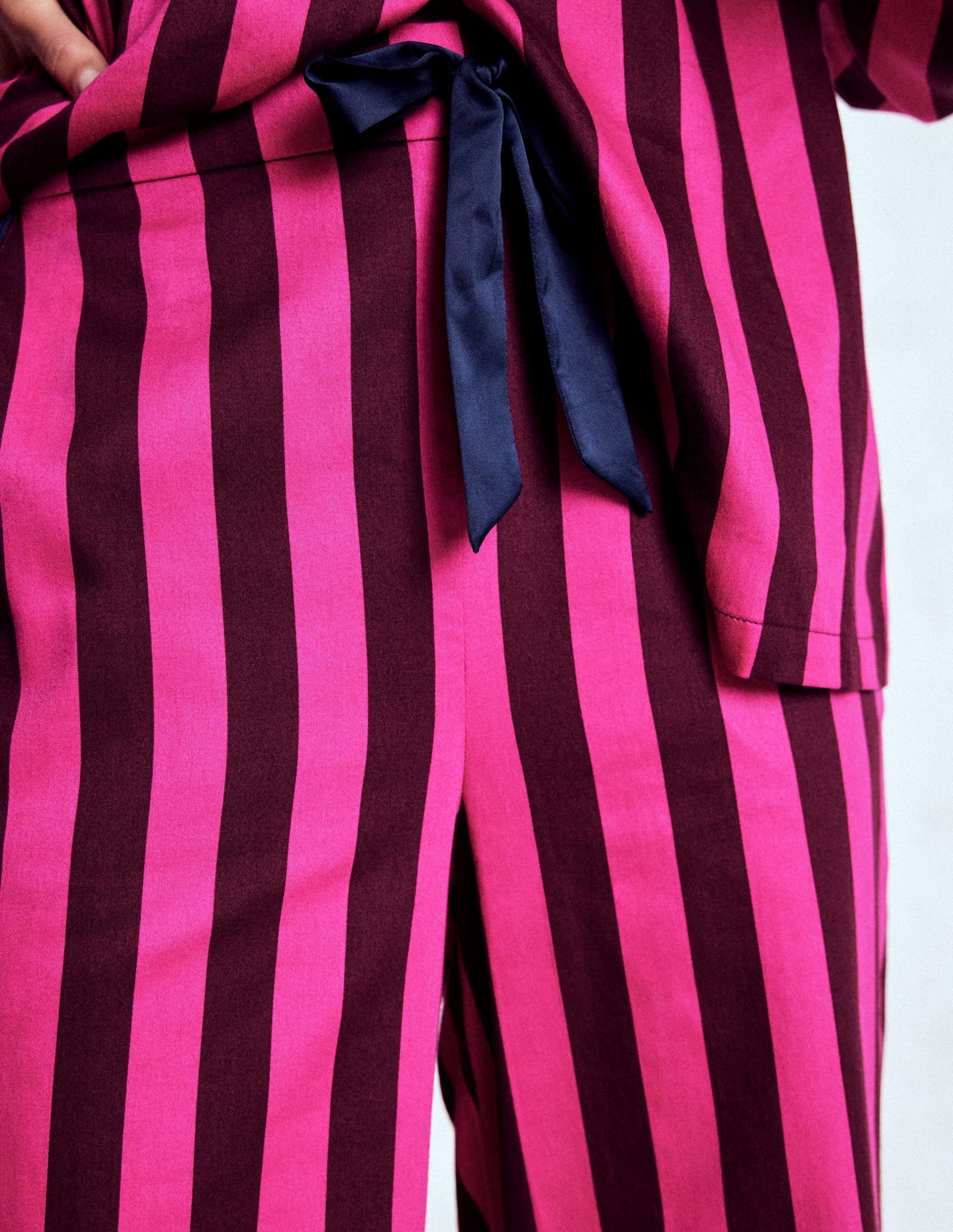 Cotton Pajama Pants-Pink Stripe - Image 3