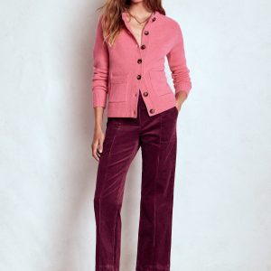 Pimlico Cord Pants-Deep Wisteria