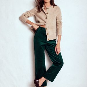 Canonbury Cord Pants-Emerald Night