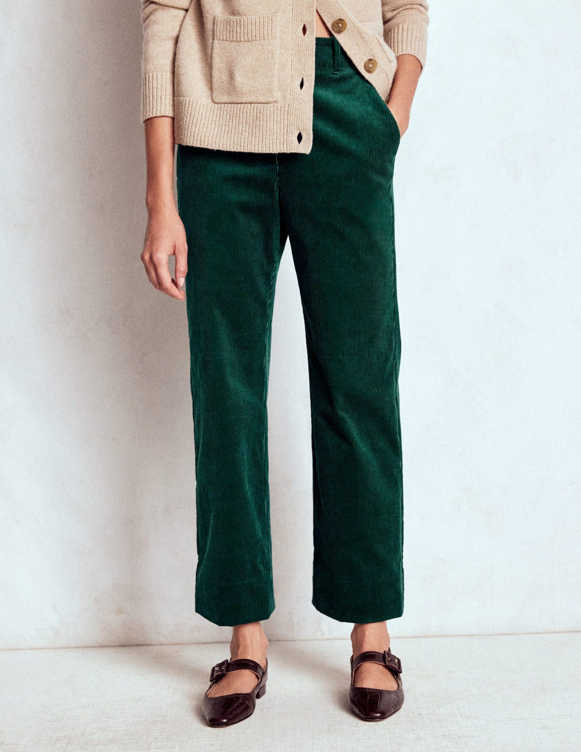 Canonbury Cord Pants-Emerald Night - Image 4