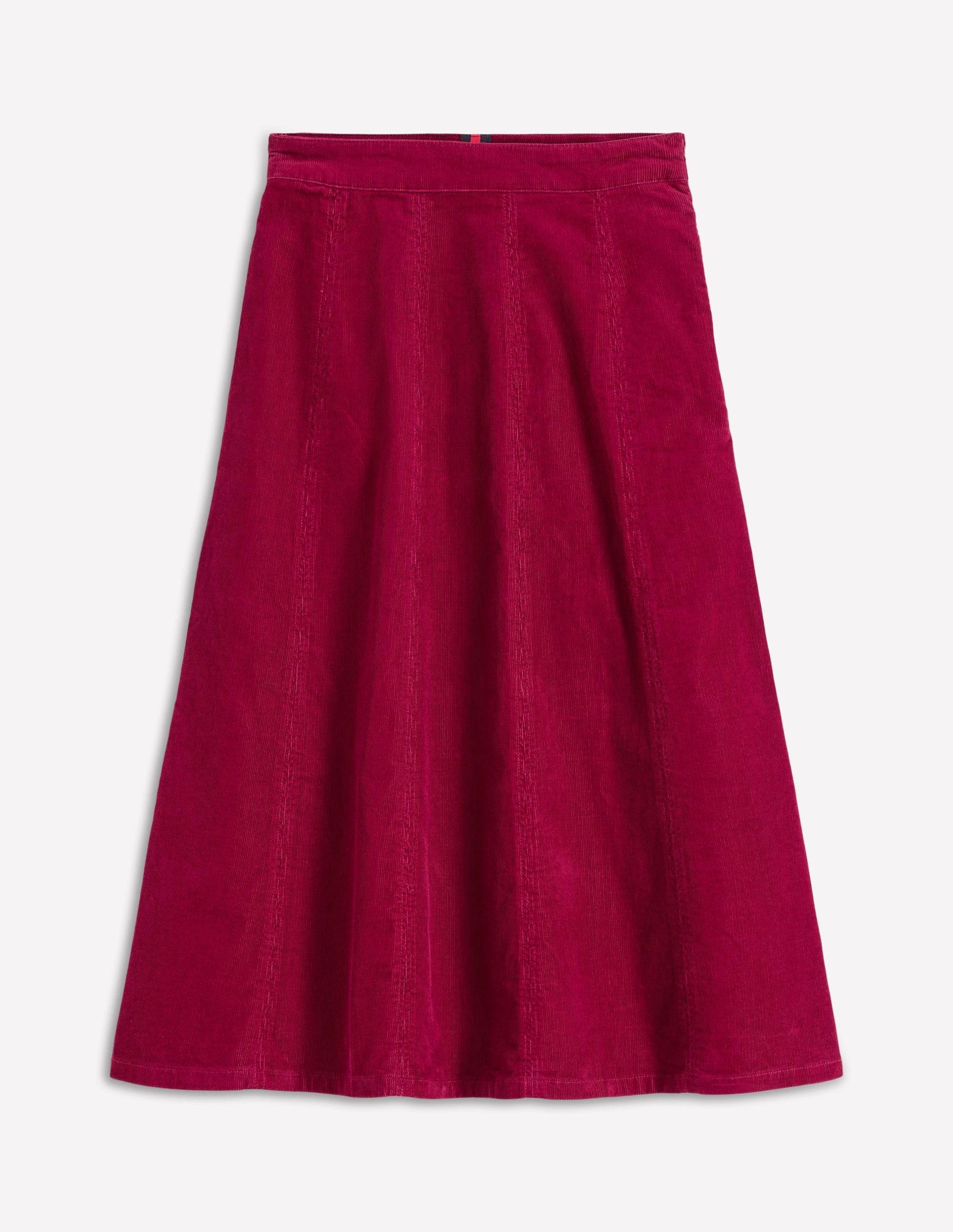 Joy Cord Midi Skirt-Burgundy Red - Image 5