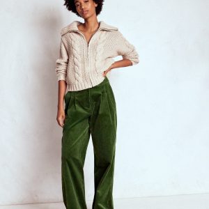 Kensington Cord Pants-Green Fir