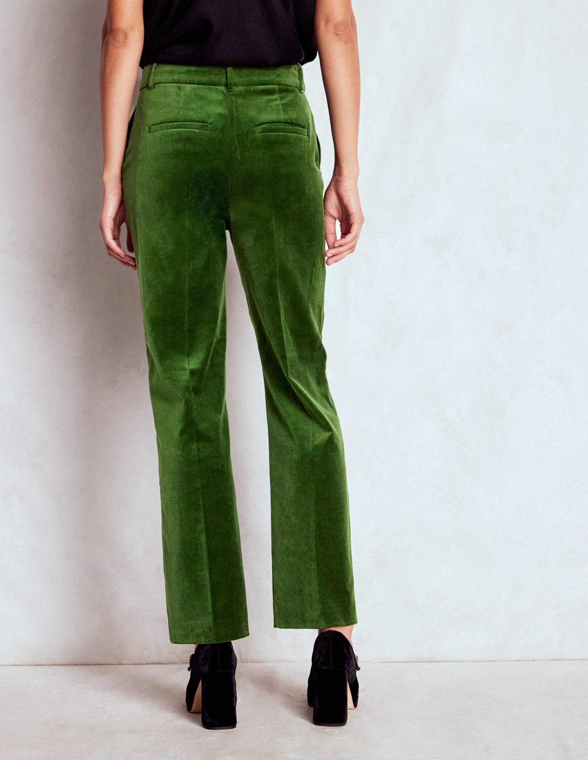 Canonbury Velvet Pants-Green Fir - Image 3
