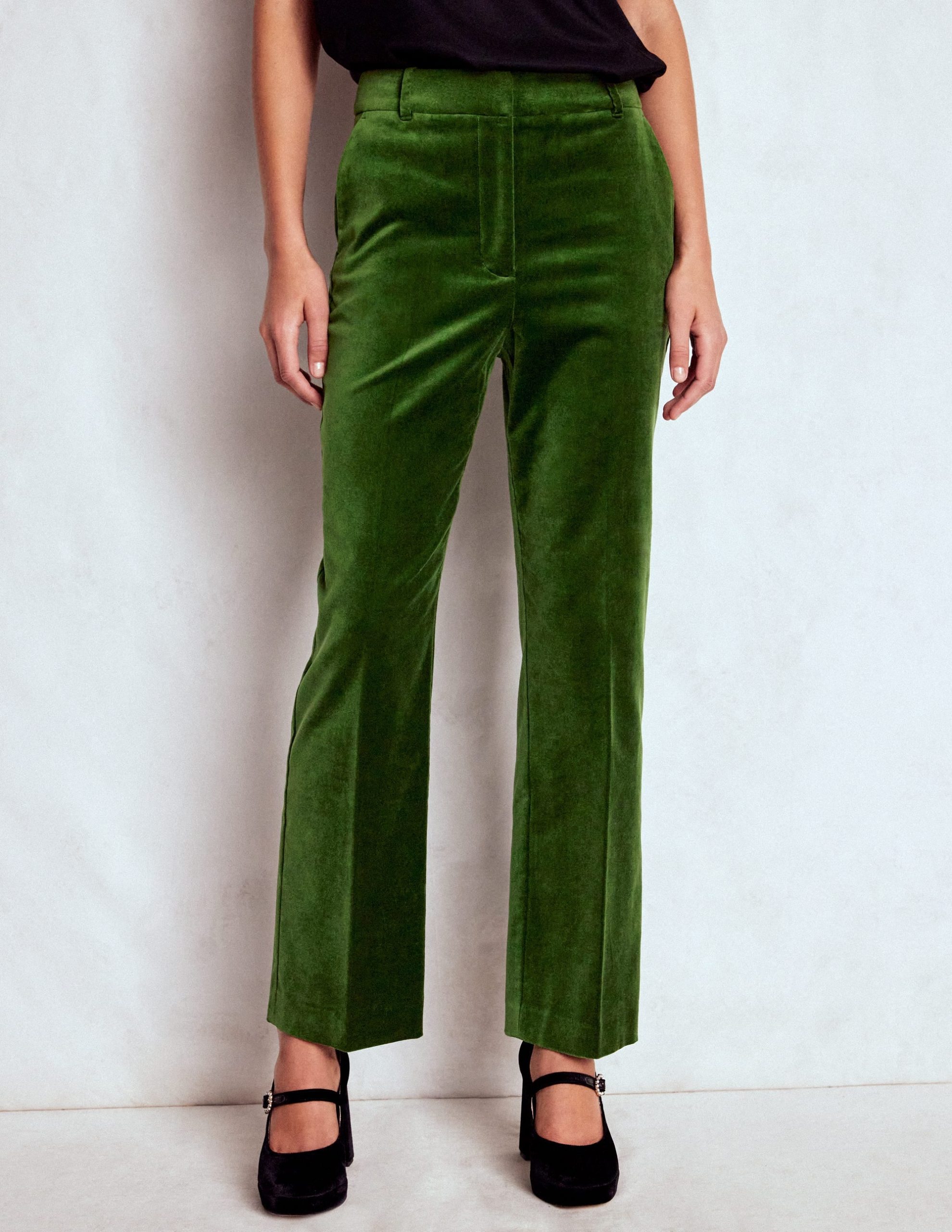 Canonbury Velvet Pants-Green Fir - Image 5